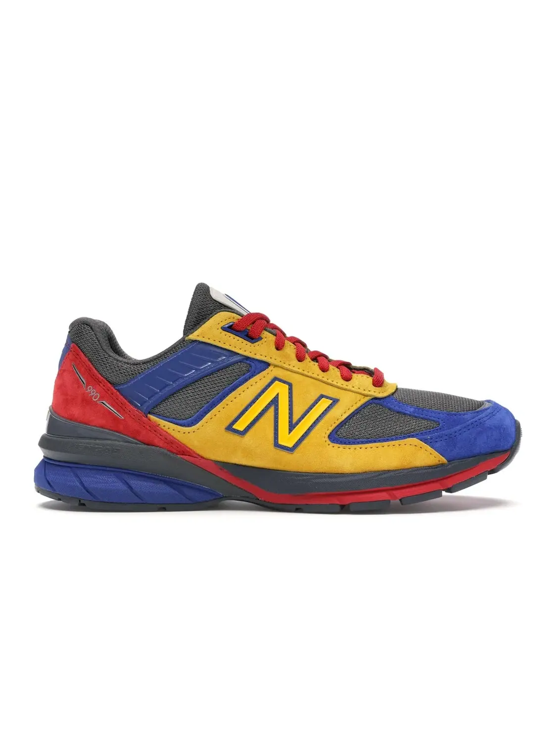 Мужские кроссовки Lifestyle New Balance 990v5 Shoe City x Eat — изображение 1 из 4, желтый/синий-красный