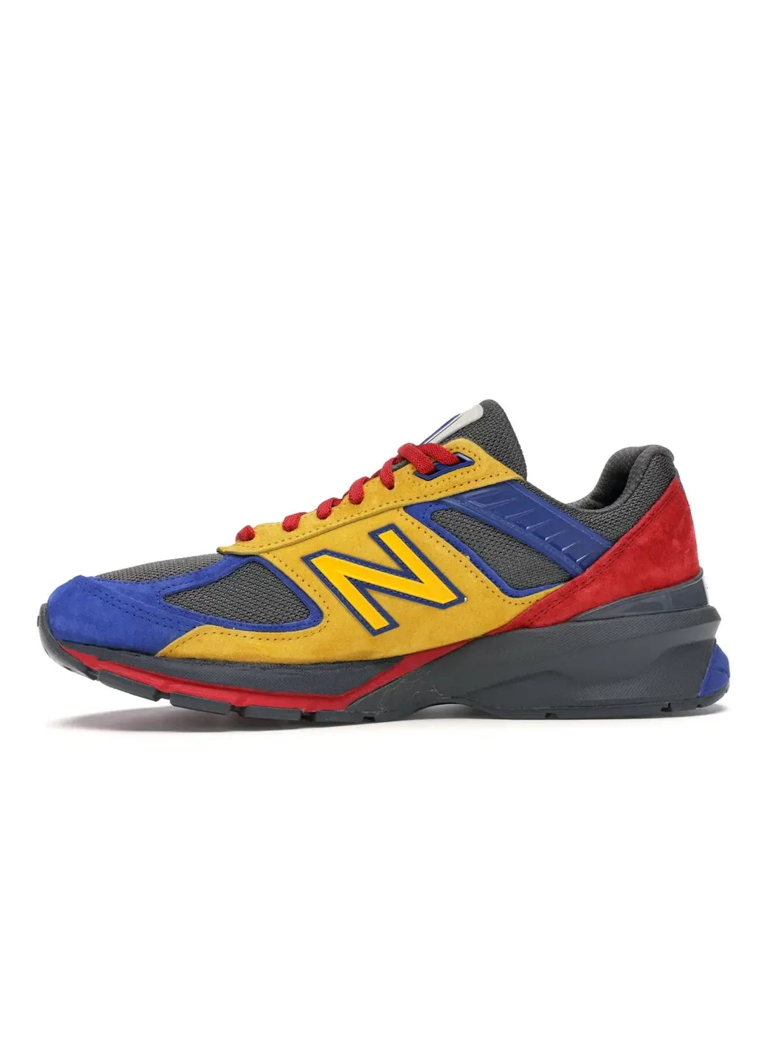 Мужские кроссовки Lifestyle New Balance 990v5 Shoe City x Eat — изображение 3 из 4, желтый/синий-красный