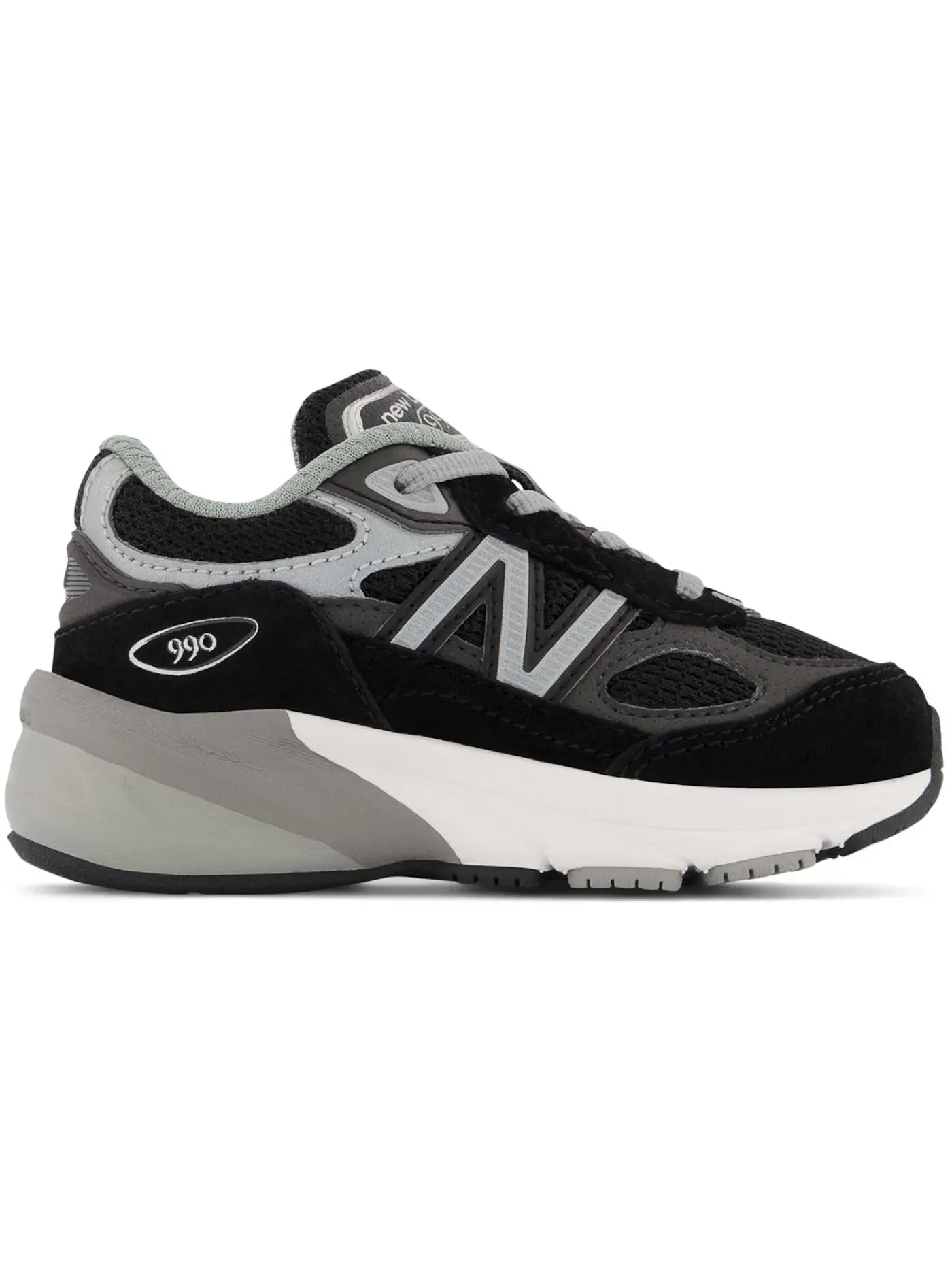 Детские кроссовки Lifestyle New Balance 990v6 — изображение 1 из 1, черный/серебристый