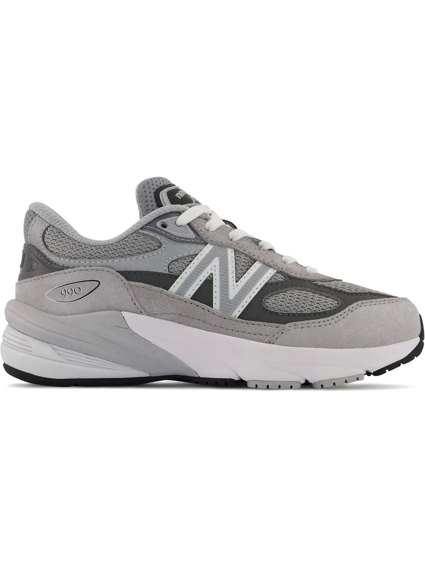 Детские кроссовки Lifestyle New Balance 990v6 — изображение 1 из 1, серый/серебристый