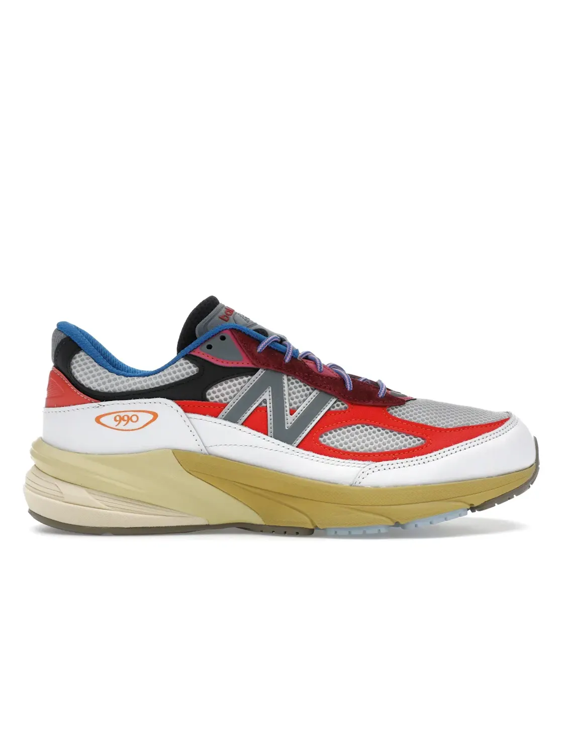 Мужские кроссовки Lifestyle New Balance 990v6 New Balance — изображение 1 из 4, розовый/синий