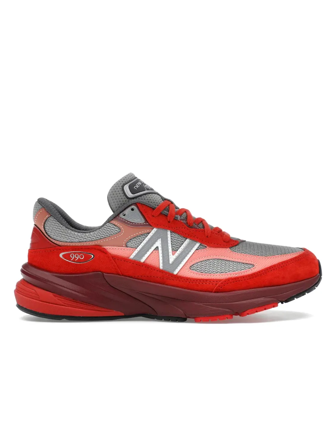 Мужские кроссовки Lifestyle New Balance 990v6 — изображение 1 из 4, красный/серый