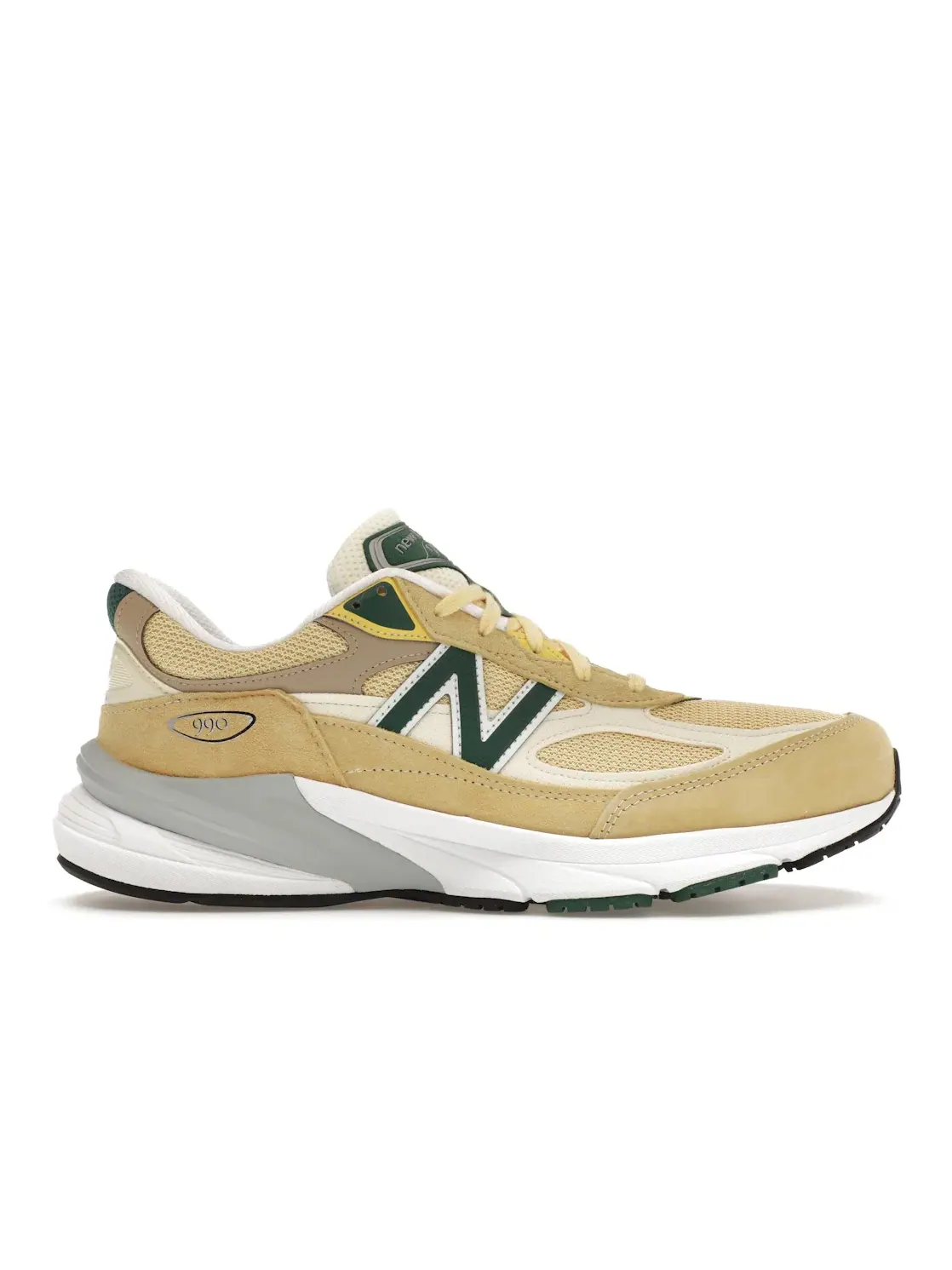Мужские кроссовки с сетчатым верхом New Balance 990v6 — изображение 1 из 4, зеленый