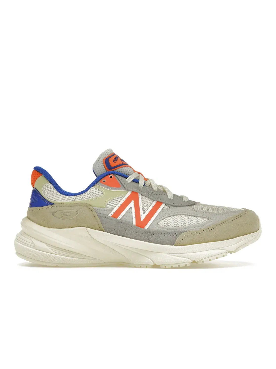 Мужские кроссовки с сеткой и замшей New Balance 990v6 — изображение 1 из 4, оранжевый/кремовый