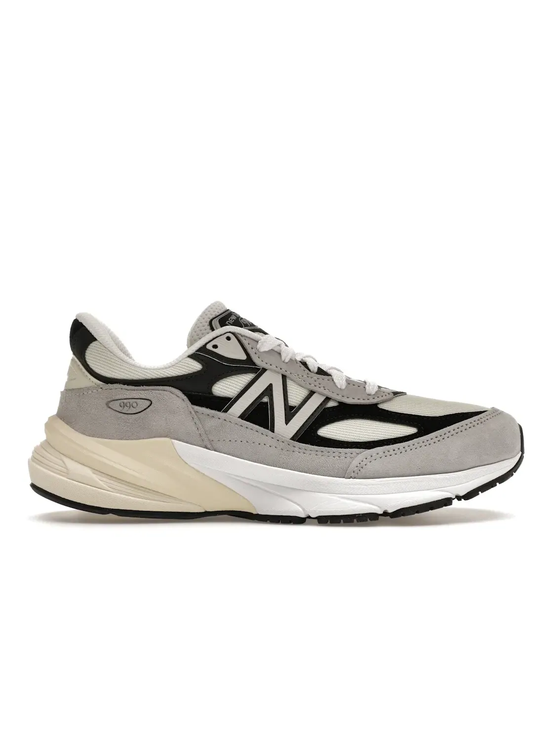 Мужские кроссовки Lifestyle с замшевым и сетчатым верхом New Balance 990v6 — изображение 1 из 4, серый/черный