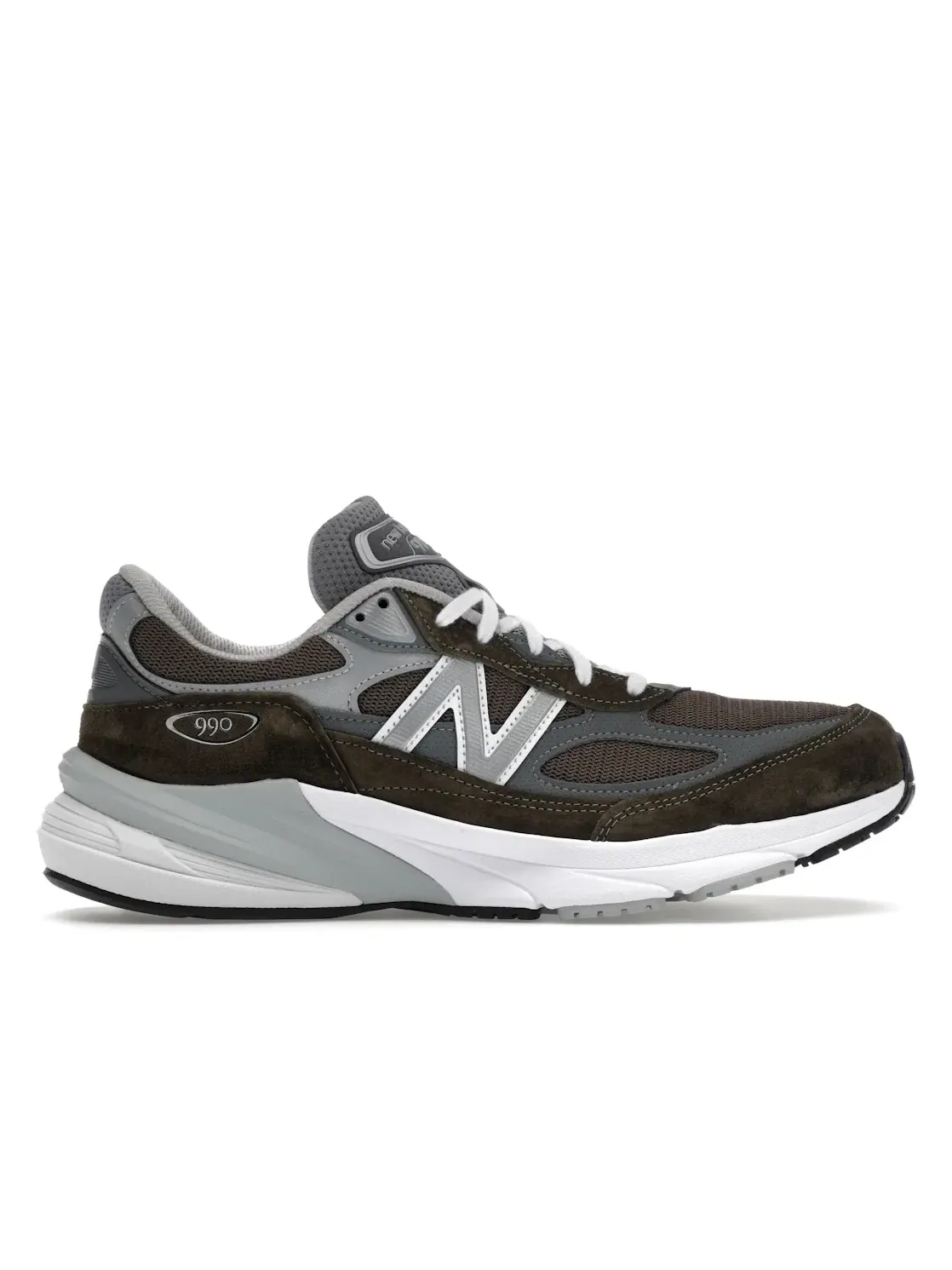 Мужские кроссовки Lifestyle с камуфляжным принтом New Balance 990v6 — изображение 1 из 4, белый