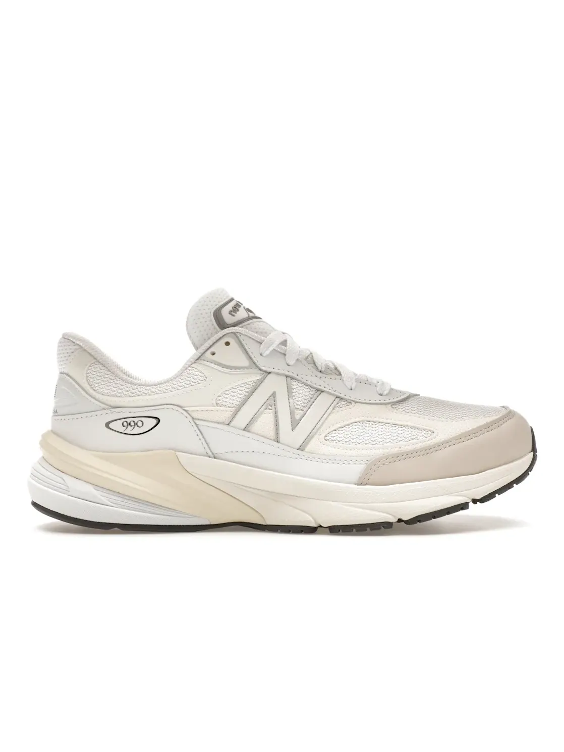Мужские кроссовки Lifestyle с обновленным силуэтом New Balance 990v6 New Balance — изображение 1 из 4, белый