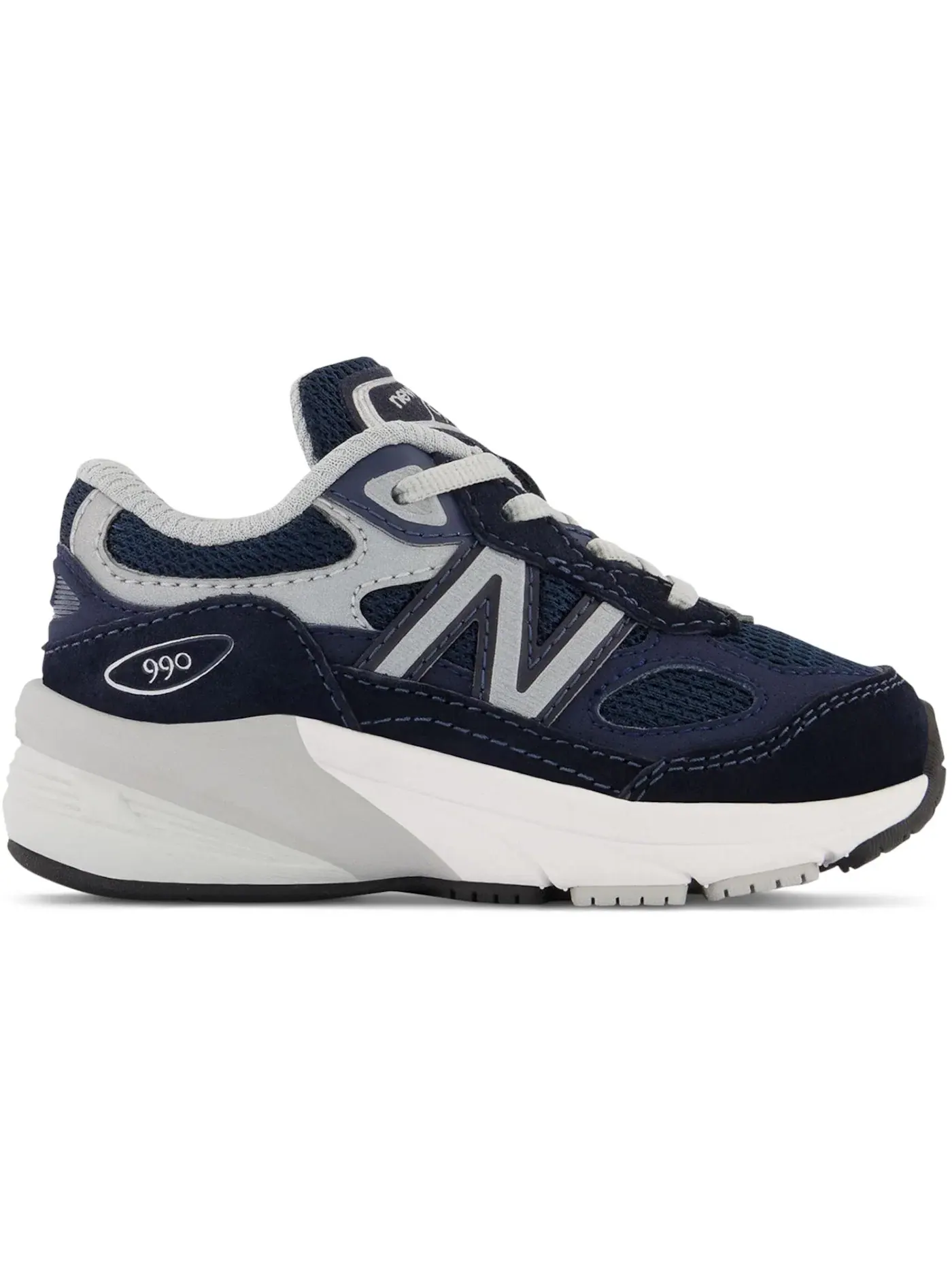 Детские кроссовки Lifestyle New Balance 990v6 — изображение 1 из 1, темно-синий/серебристый