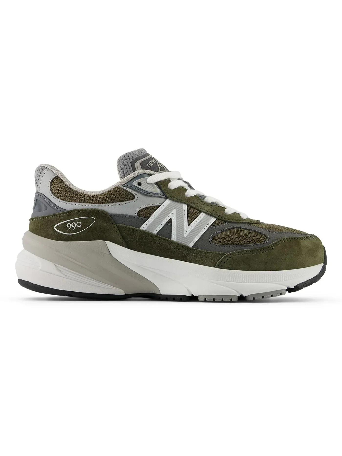 Детские кроссовки Lifestyle New Balance 990v6 — изображение 1 из 1, оливковый/серый