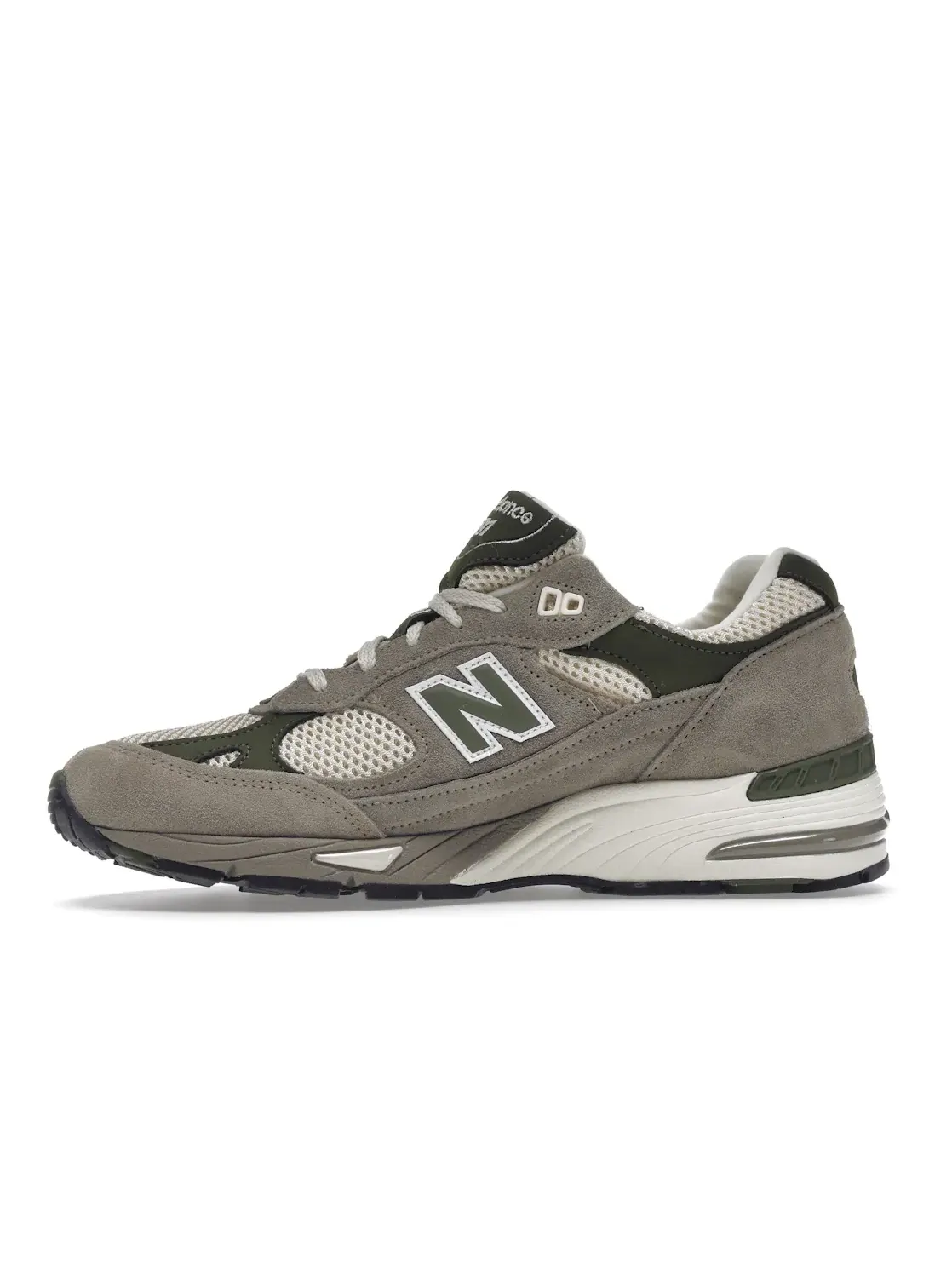 Мужские кроссовки Lifestyle New Balance 991 — изображение 3 из 4, серый/зеленый/кремовый