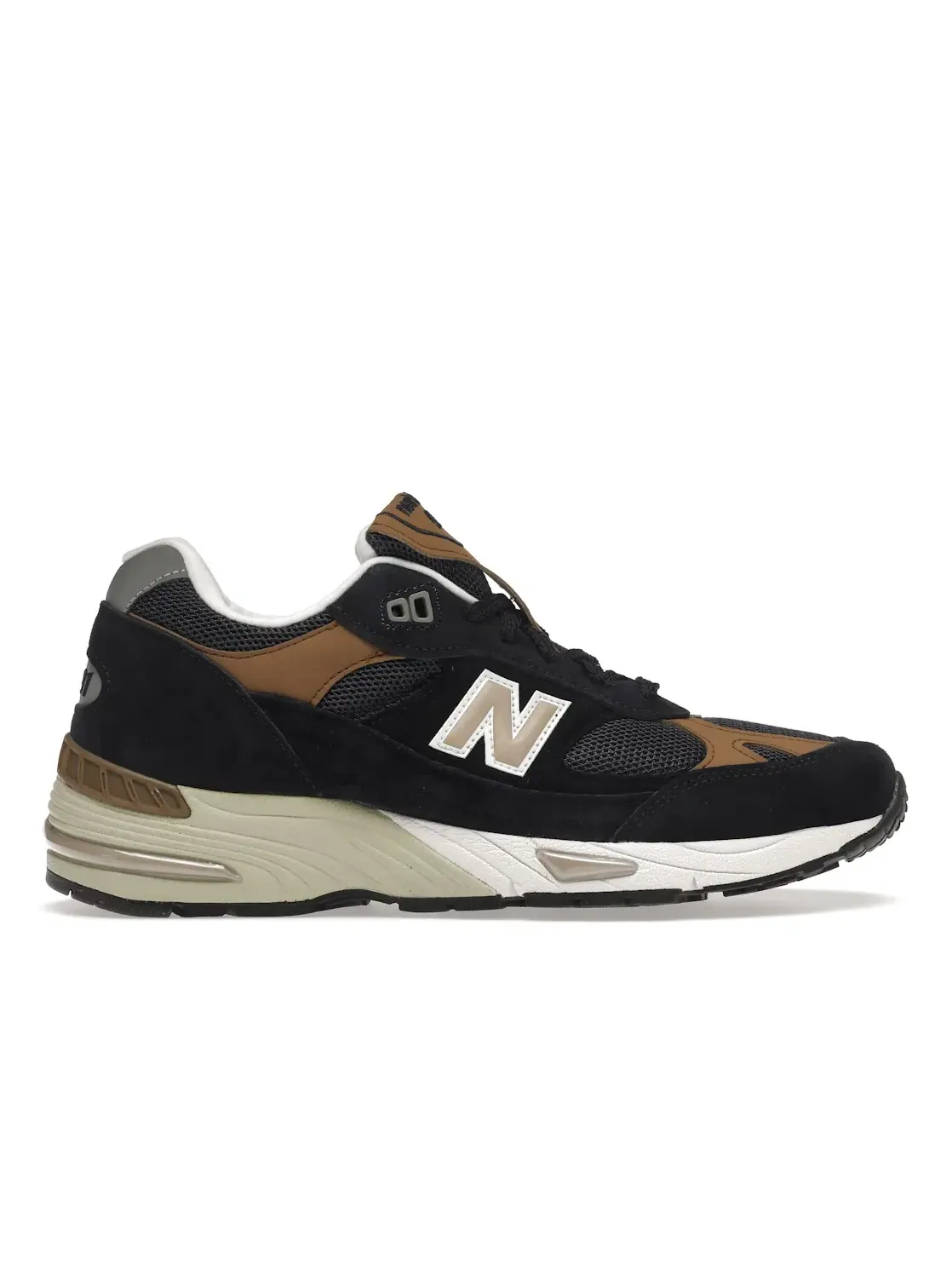 Мужские кроссовки Lifestyle New Balance 991 — изображение 1 из 4, темно-синий/песочный
