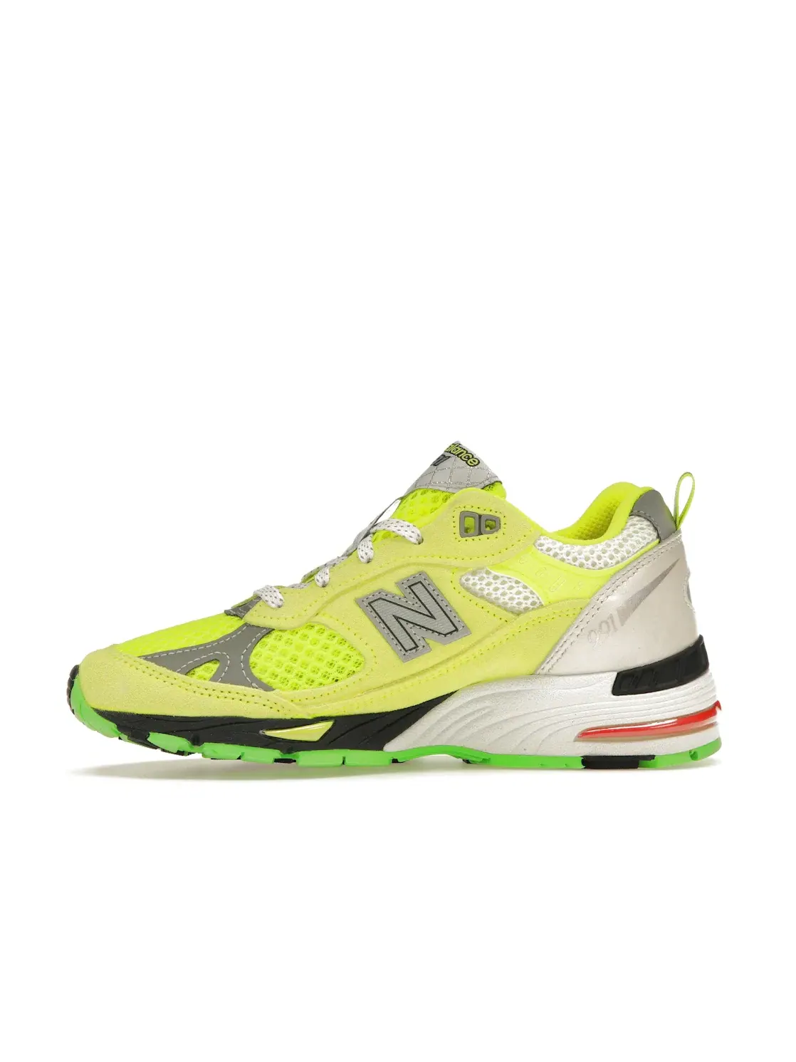 Женские кроссовки Lifestyle New Balance 991 MiUK — изображение 3 из 4, лаймовый