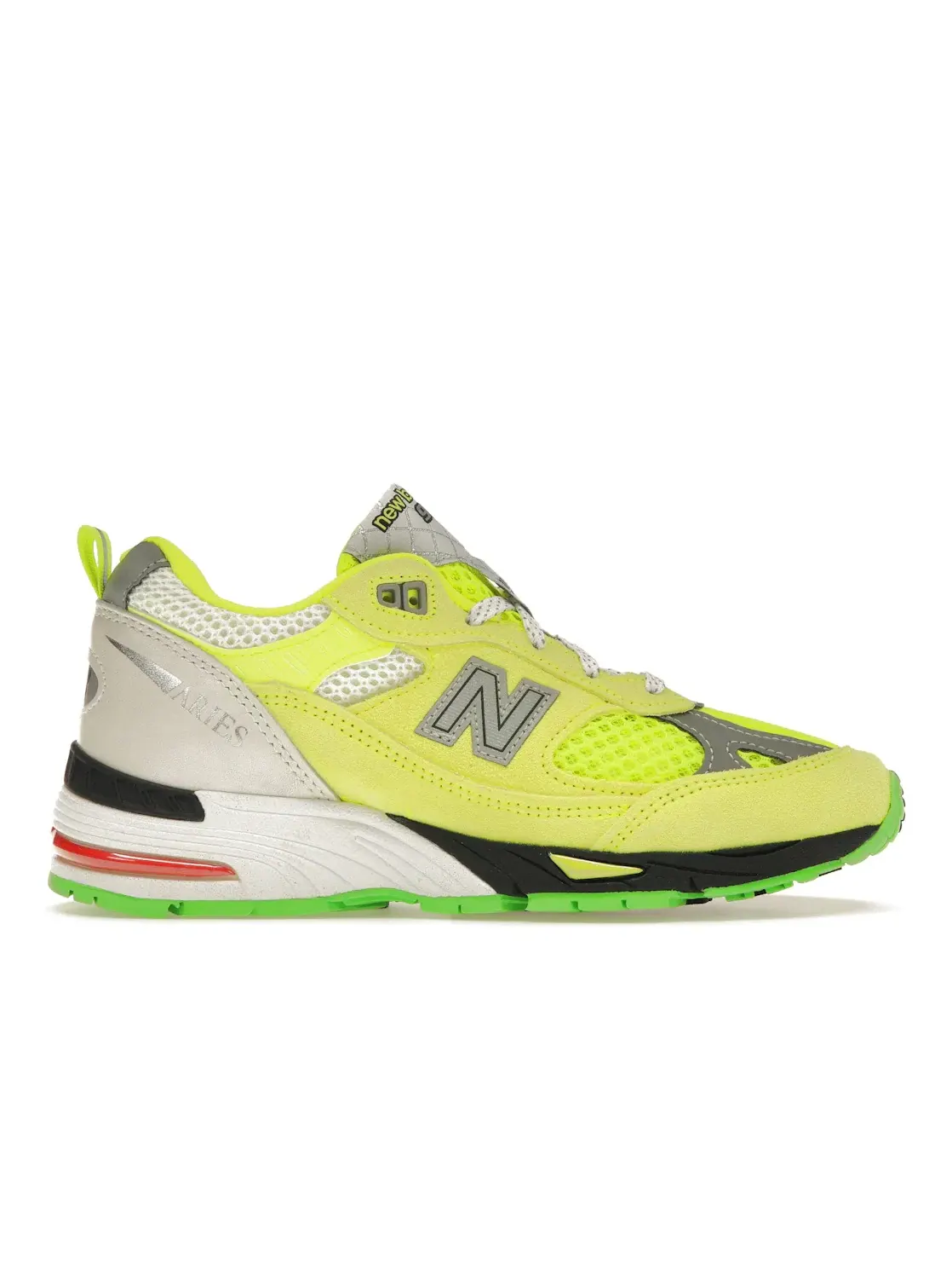 Мужские кроссовки Lifestyle New Balance 991 MiUK — изображение 1 из 4, неоновый/серый-зеленый
