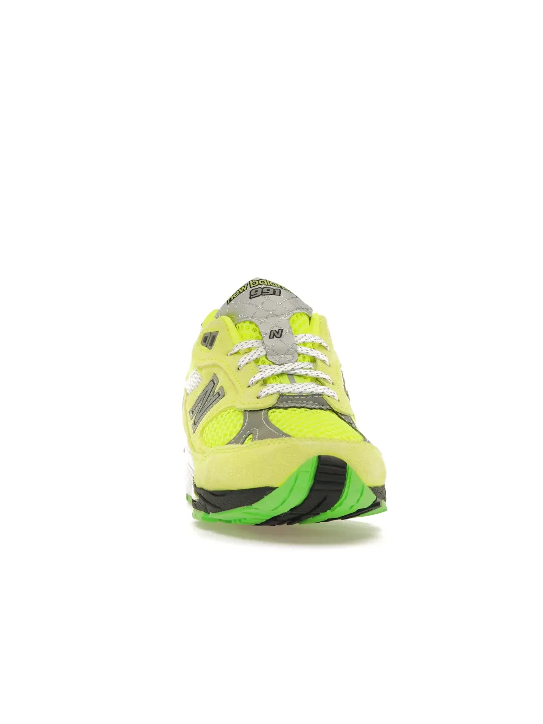 Мужские кроссовки Lifestyle New Balance 991 MiUK — изображение 2 из 4, неоновый/серый-зеленый