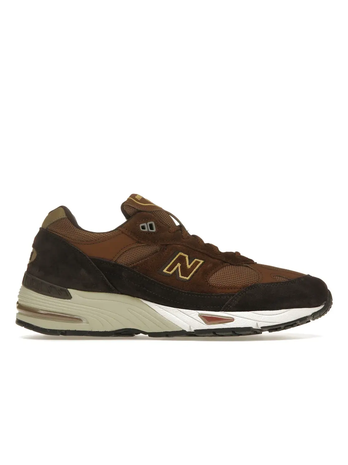 Мужские кроссовки Lifestyle New Balance 991 — изображение 1 из 4, черный/коричневый
