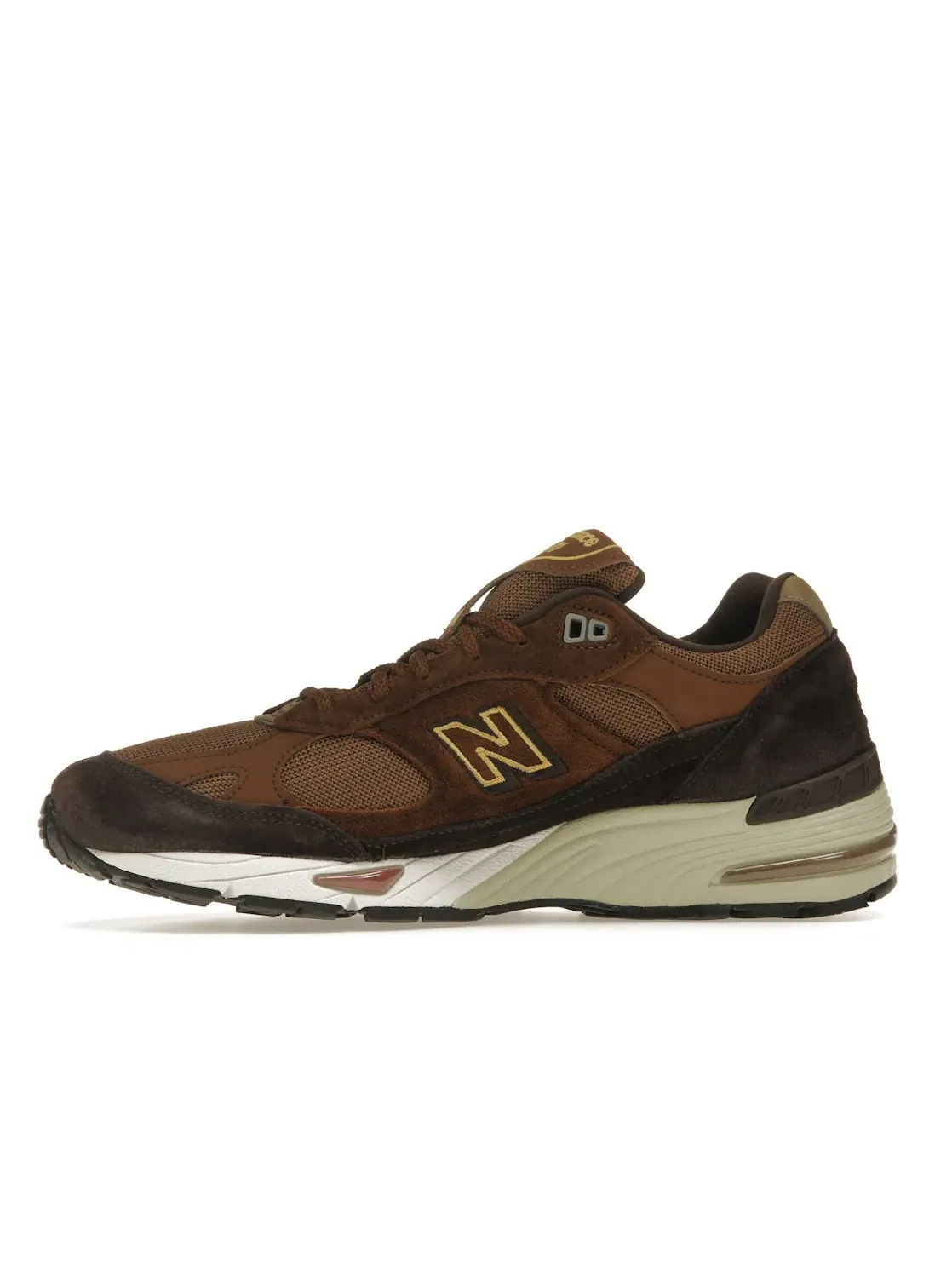 Мужские кроссовки Lifestyle New Balance 991 — изображение 3 из 4, черный/коричневый