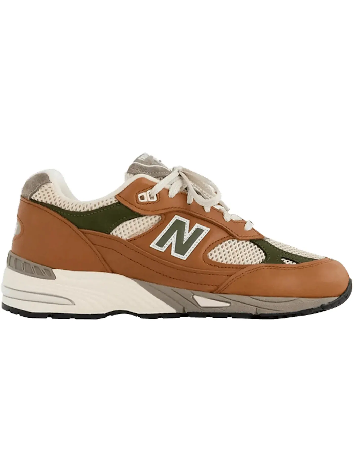 Женские кроссовки Lifestyle New Balance 991 MiUK — изображение 1 из 1, бежевый кремовый зеленый