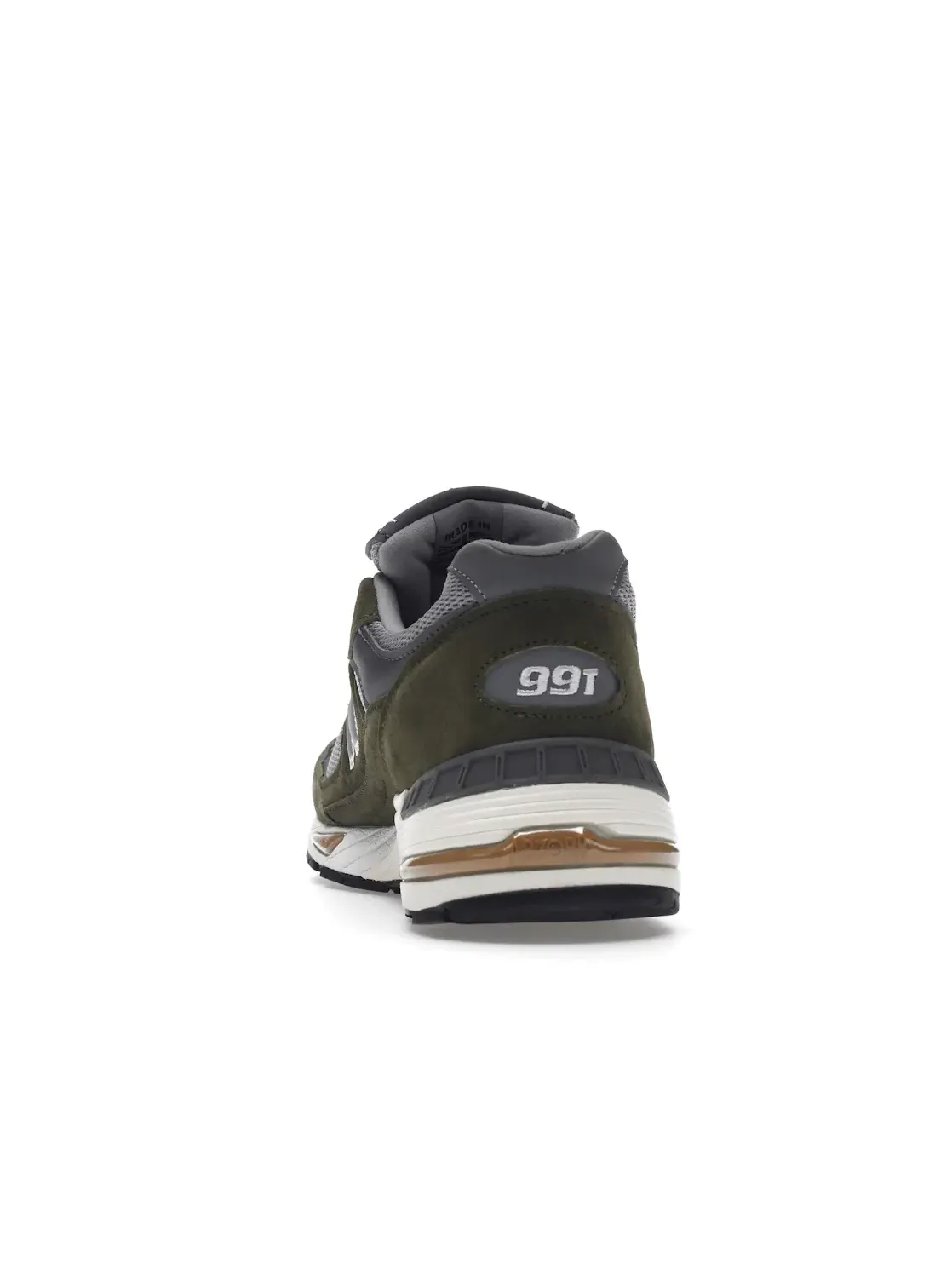 Мужские кроссовки Lifestyle New Balance 991 MiUK — изображение 4 из 4, зеленый/серый/бежевый
