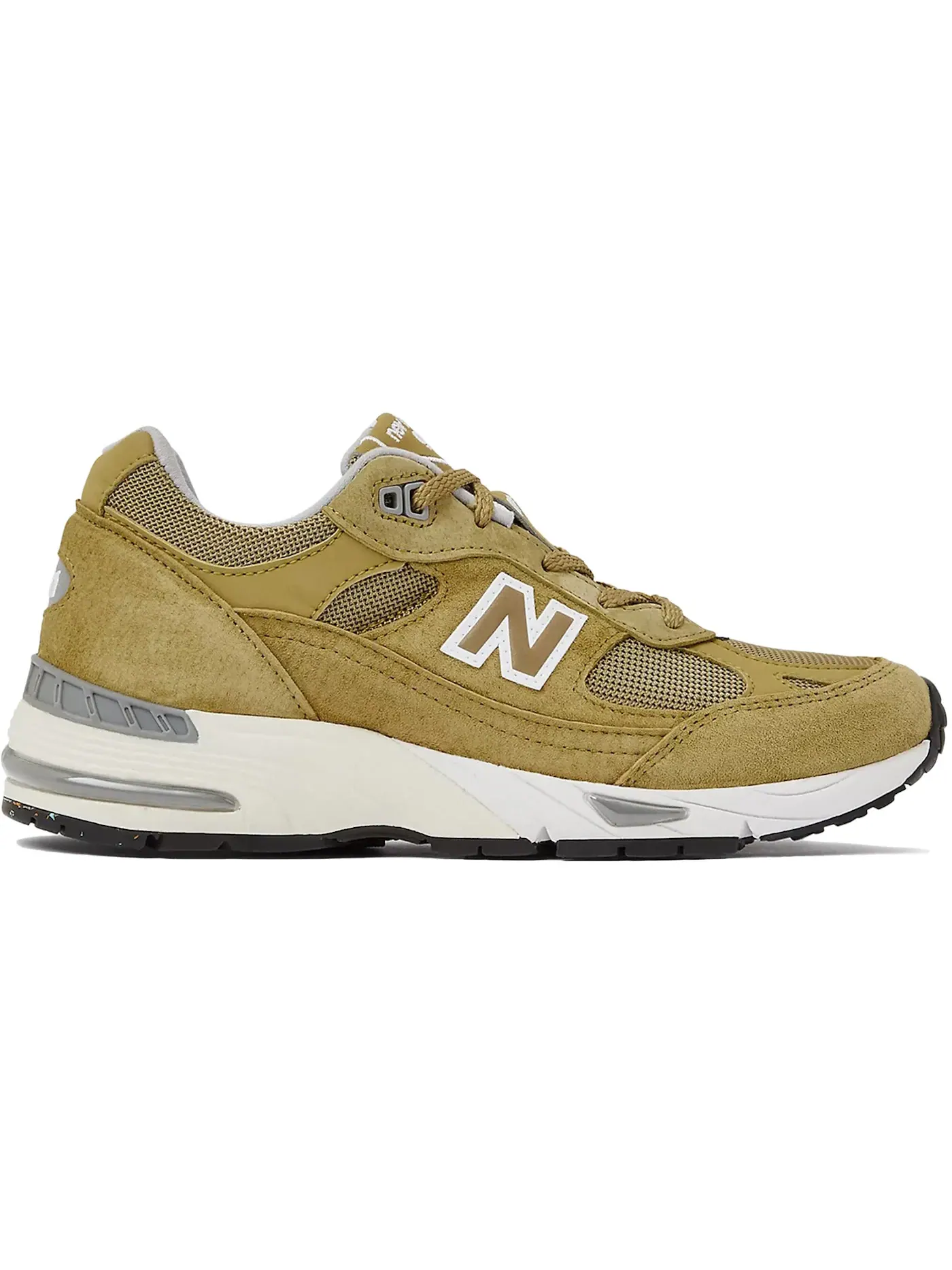 Женские кроссовки Lifestyle New Balance 991 — изображение 1 из 1, зеленый кремовый белый