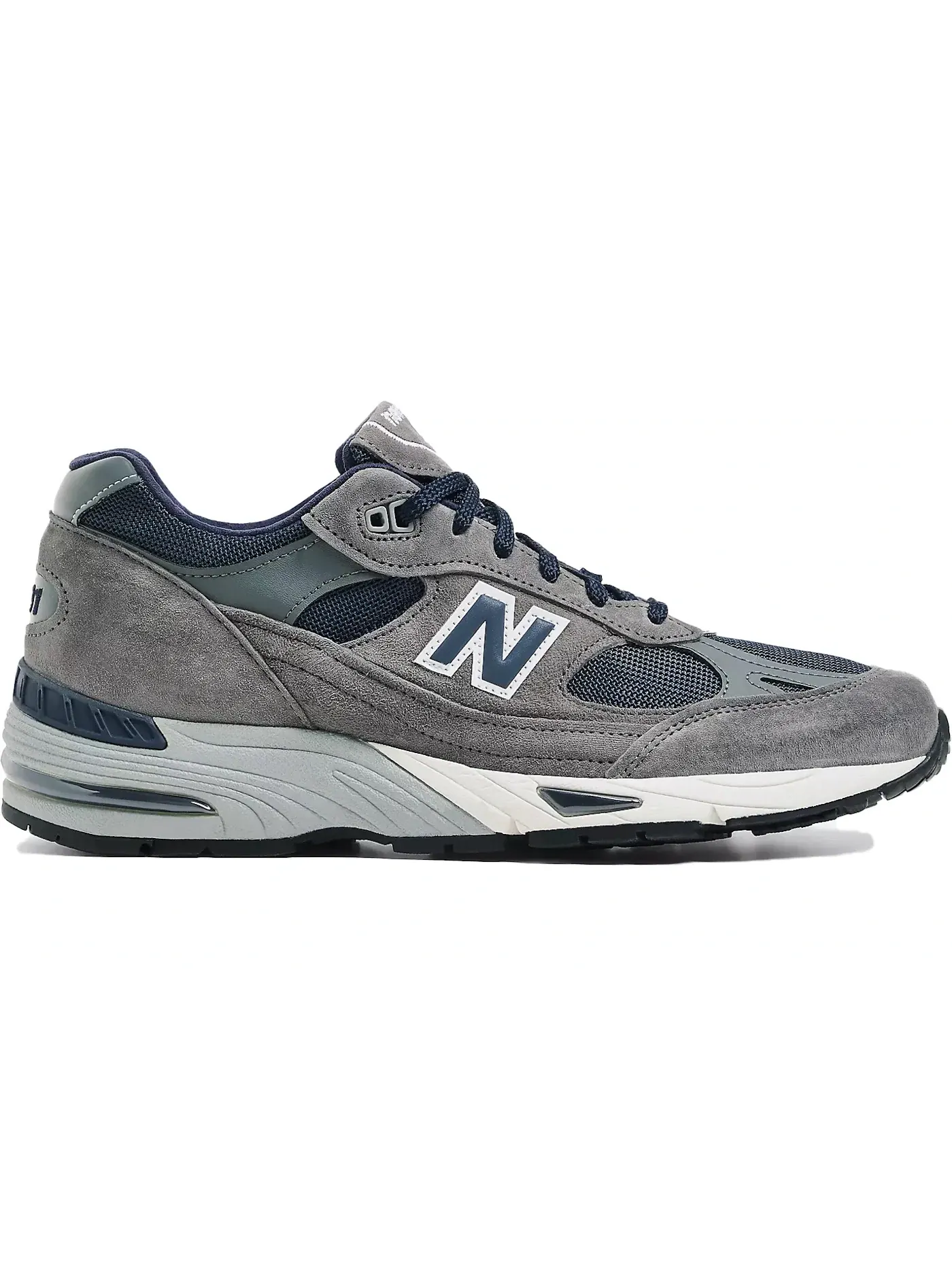 Мужские кроссовки Lifestyle New Balance 991 MiUK — изображение 1 из 1, серый/темно-синий/белый