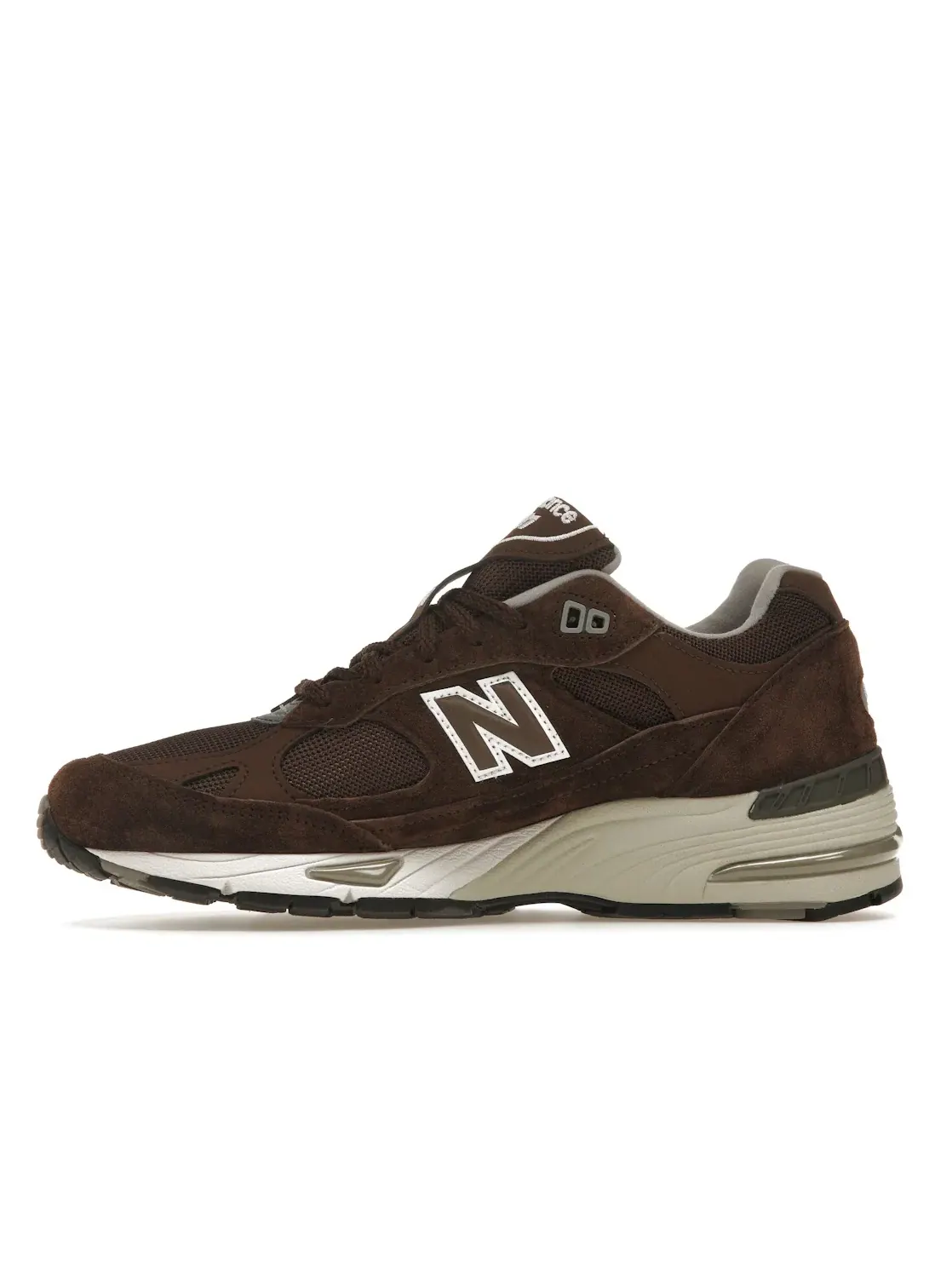 Мужские кроссовки Lifestyle New Balance 991 — изображение 3 из 4, коричневый/белый