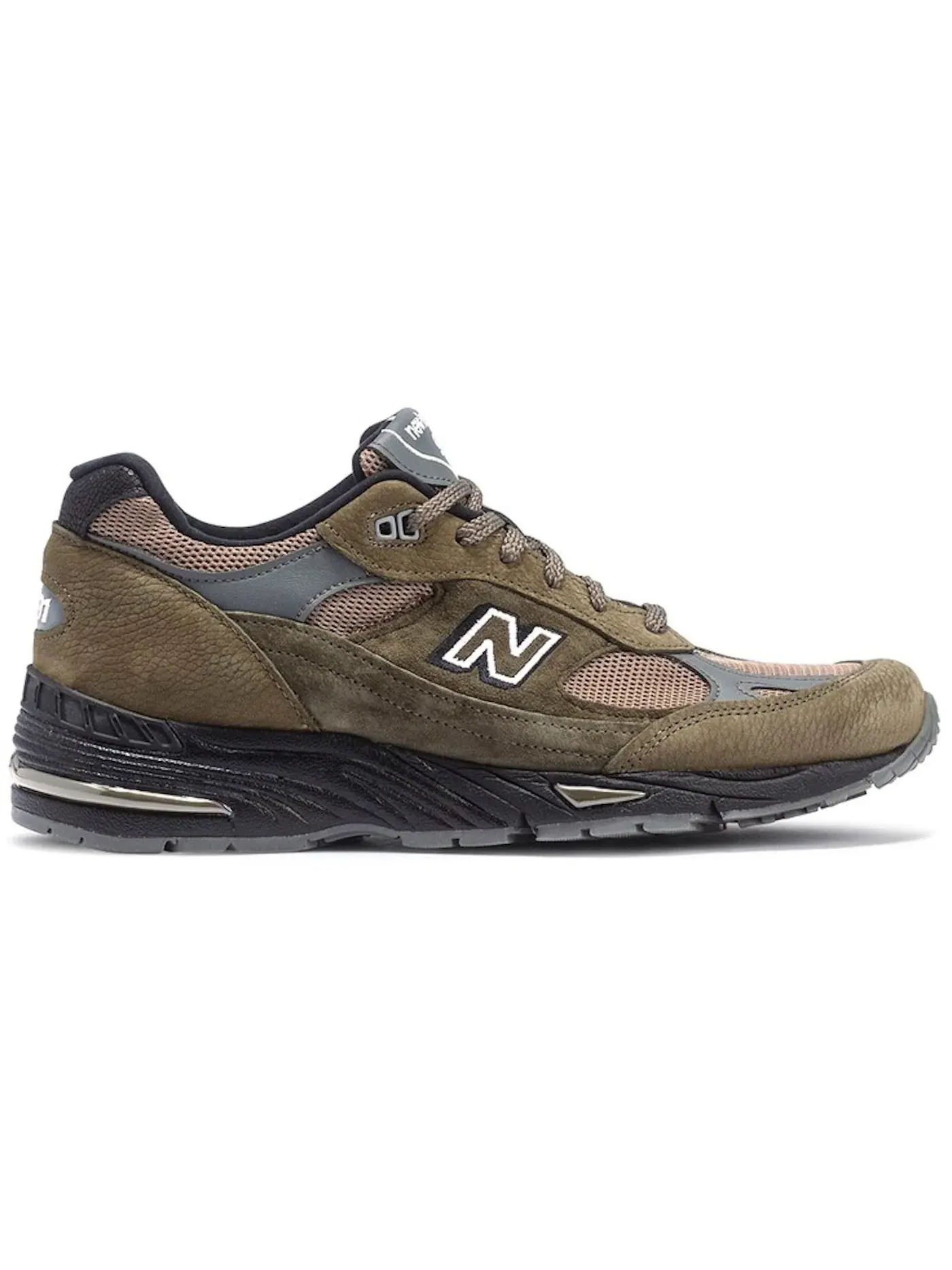 Мужские кроссовки Lifestyle New Balance 991 MiUK — изображение 1 из 1, оливковый бежевый