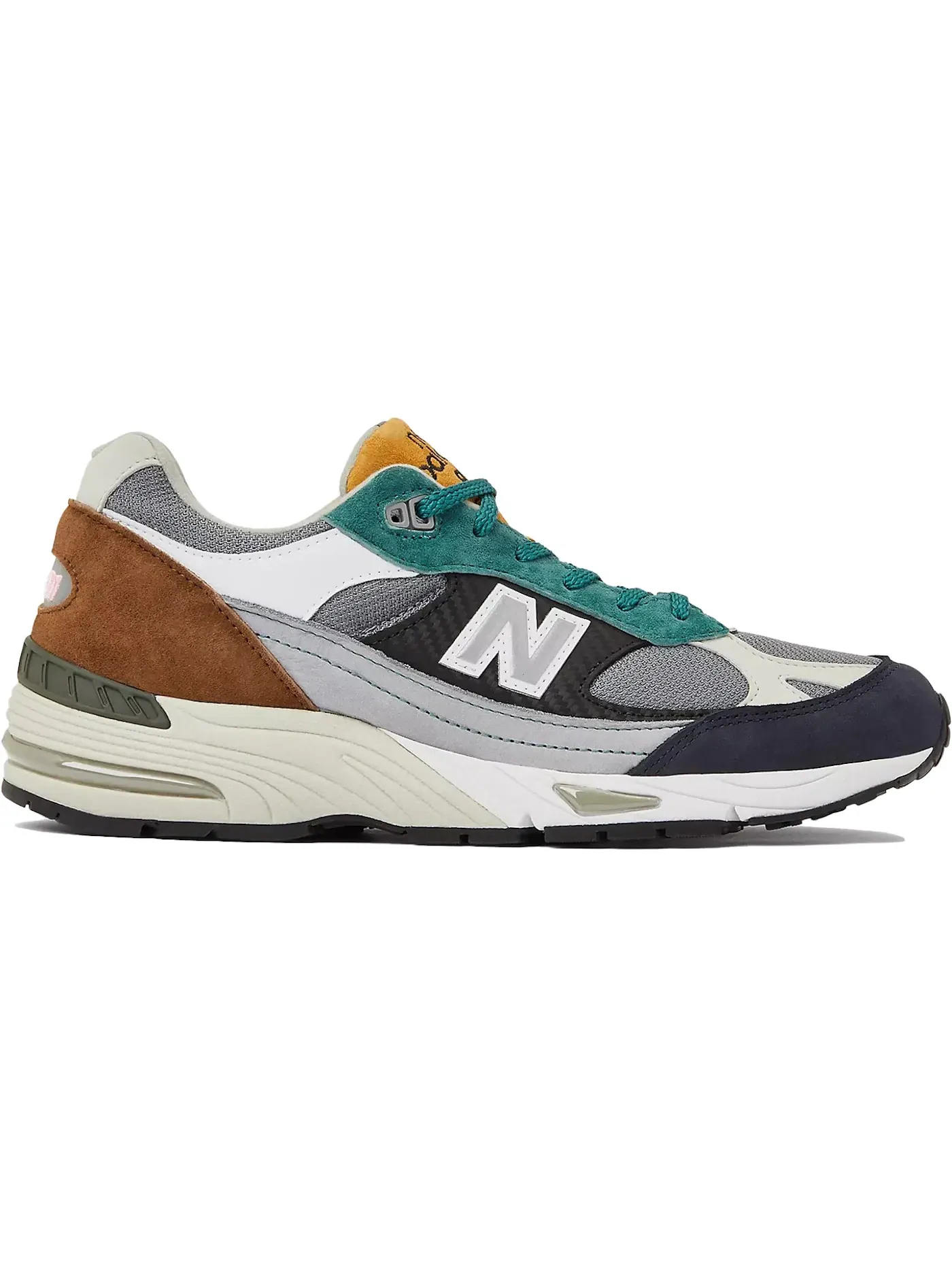 Мужские кроссовки Lifestyle New Balance 991 — изображение 1 из 1, серый/черный/зеленый