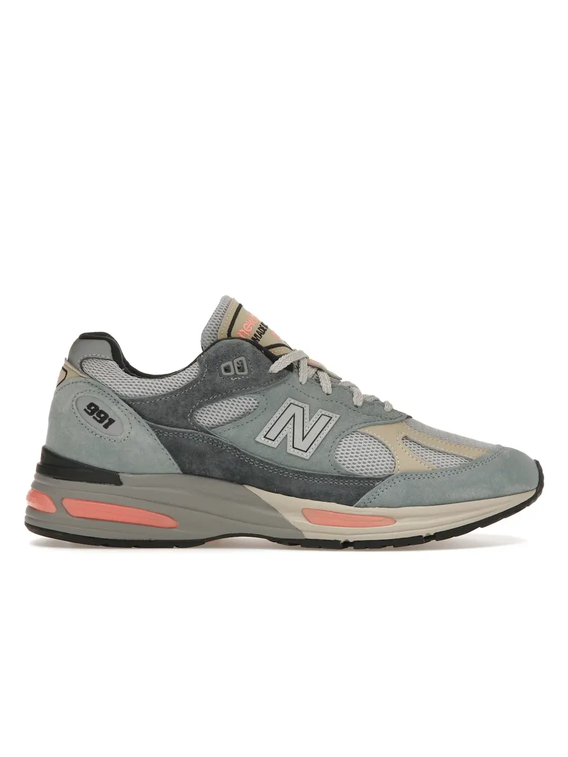 Мужские кроссовки Lifestyle New Balance 991 MiUK — изображение 1 из 4, серебристый синий//серый