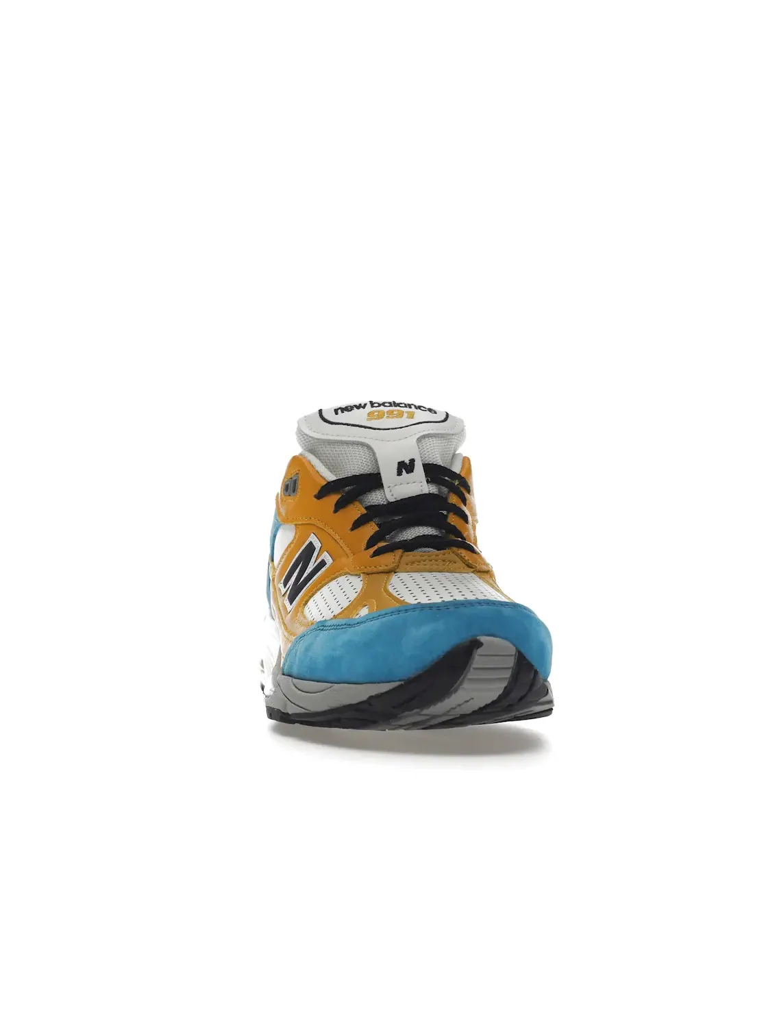 Мужские кроссовки Lifestyle New Balance 991 MiUK — изображение 2 из 4, желтый/синий/белый/серый