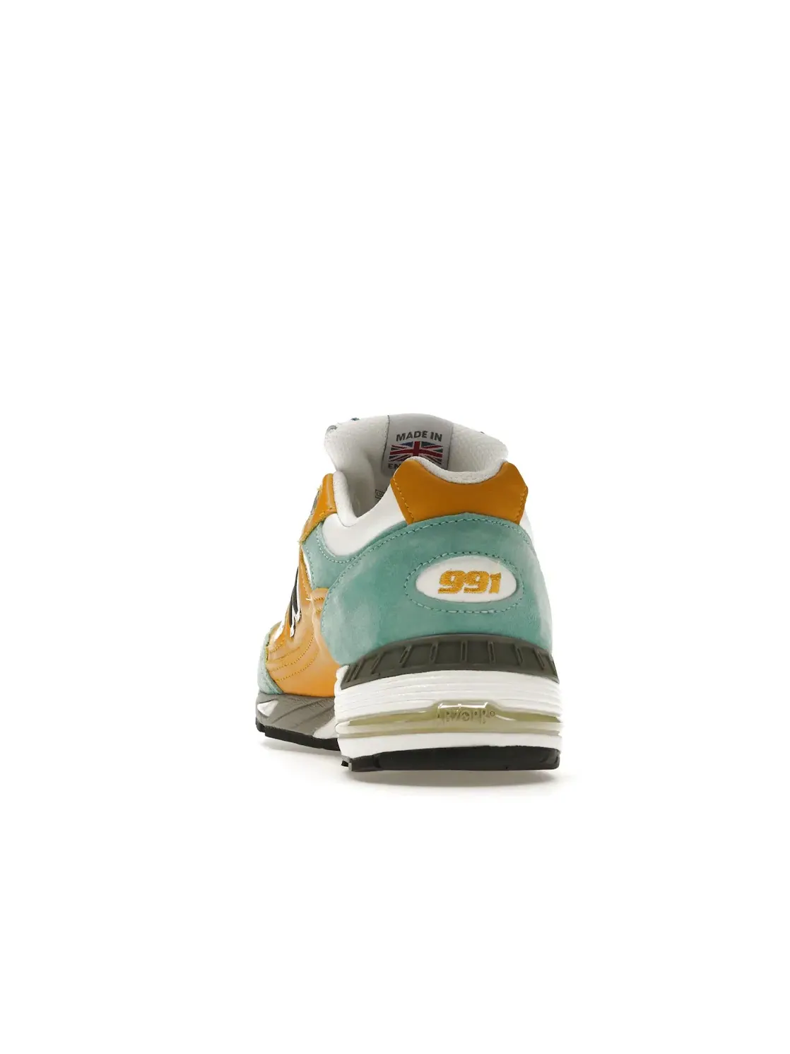 Женские кроссовки Lifestyle New Balance 991 — изображение 4 из 4, белый/синий/желтый