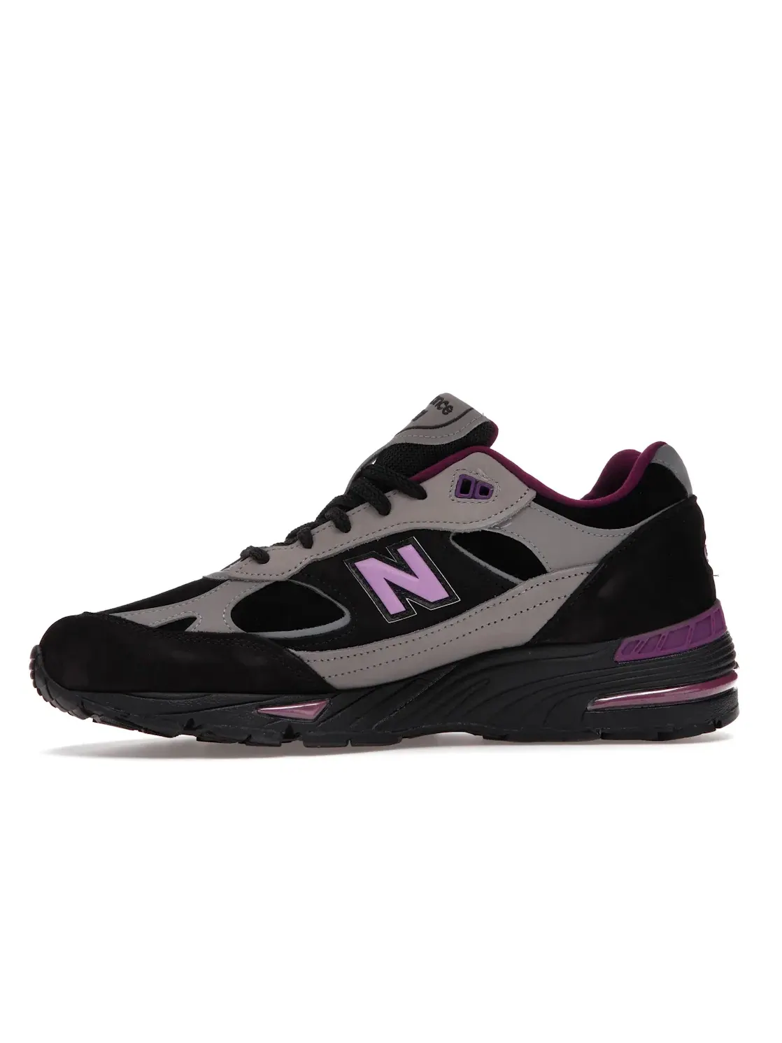 Мужские кроссовки с принтом Stray Rats New Balance 991 — изображение 3 из 4, черный/серый/розовый
