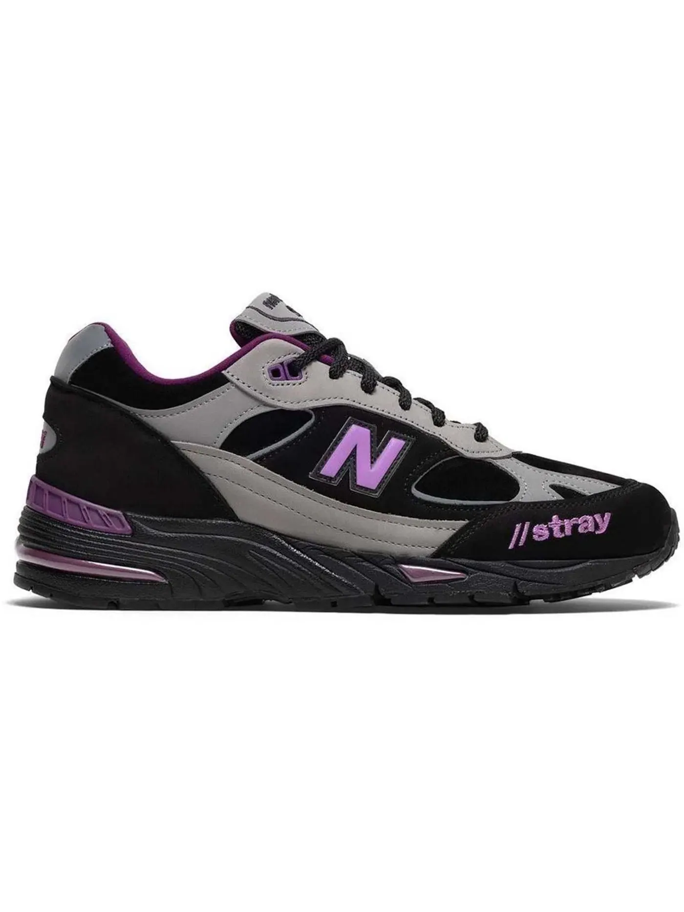 Женские кроссовки Lifestyle New Balance 991 — изображение 1 из 1, черный/серый/розовый