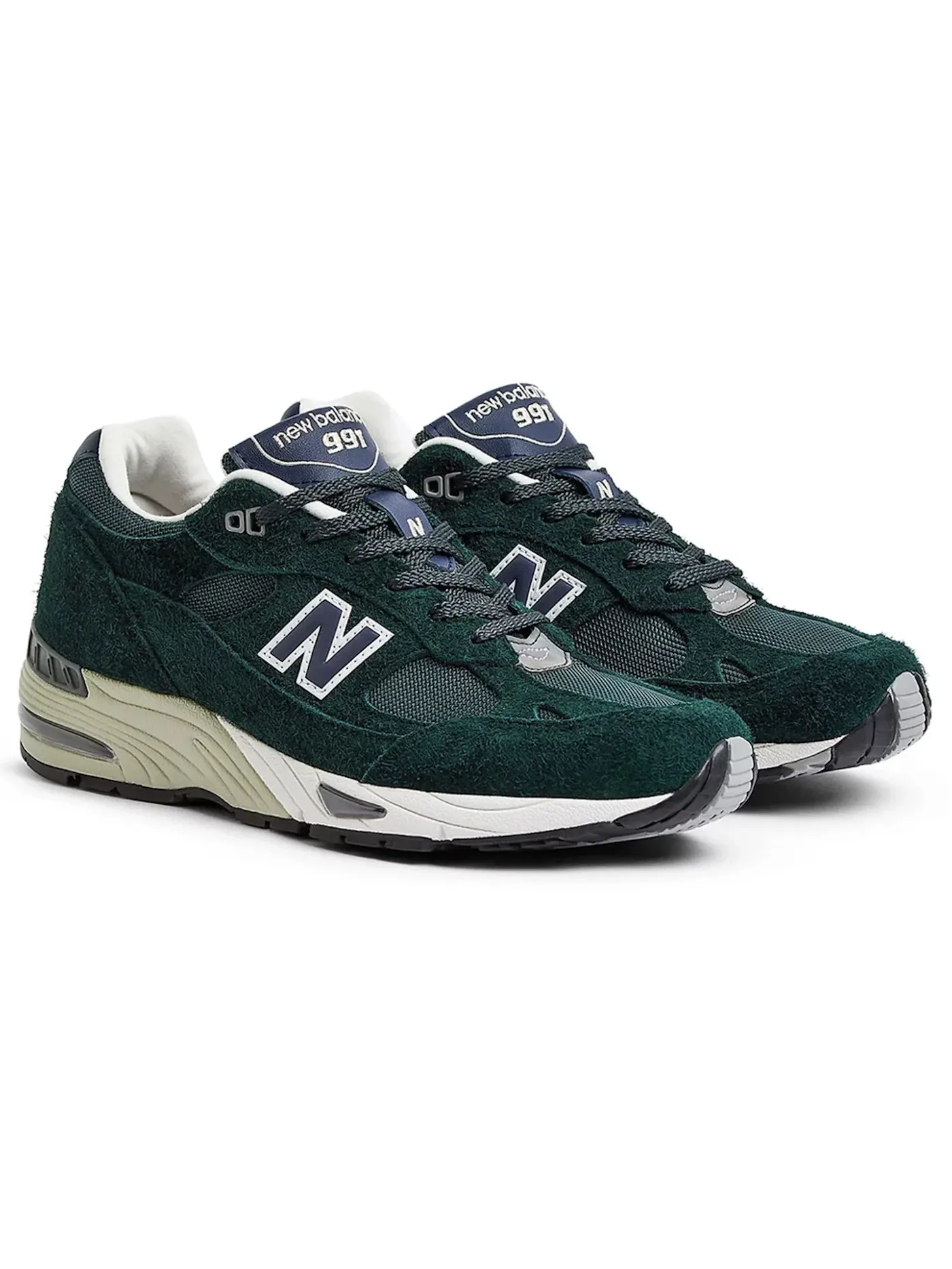 Мужские кроссовки Lifestyle New Balance 991v1, Ponderosa Pine/Coconut Milk/Outerspace — изображение 2 из 4