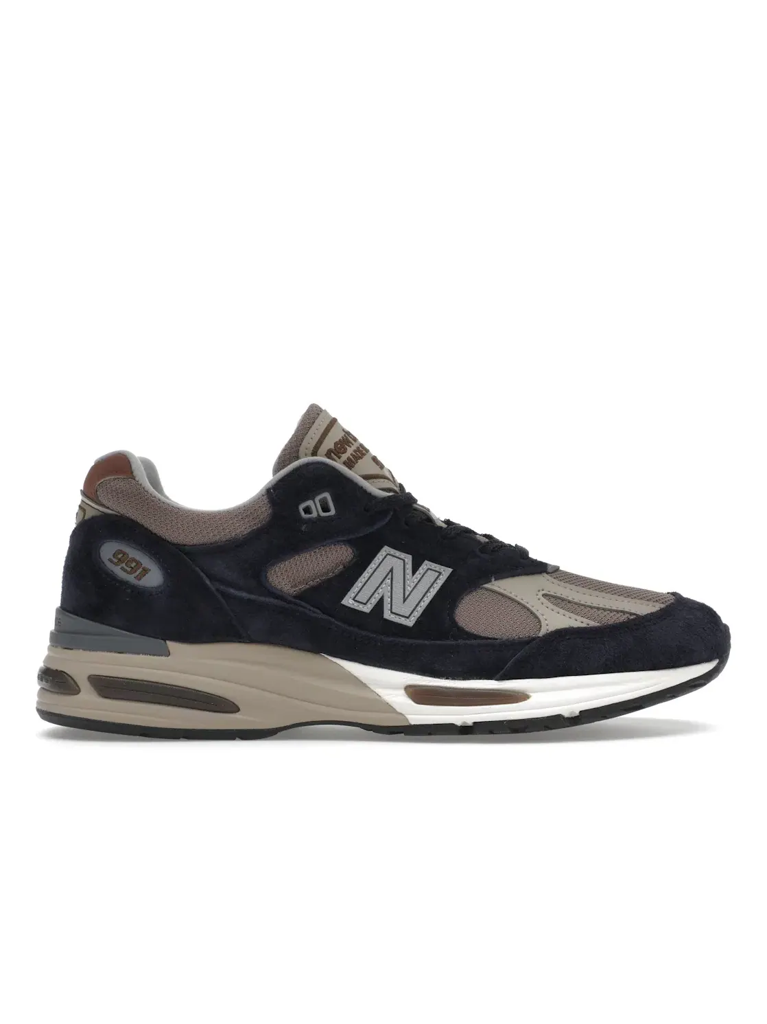 Мужские кроссовки Lifestyle New Balance 991v2, After Midnight/Sepia Tint/Plaza Taupe/Mink — изображение 1 из 4