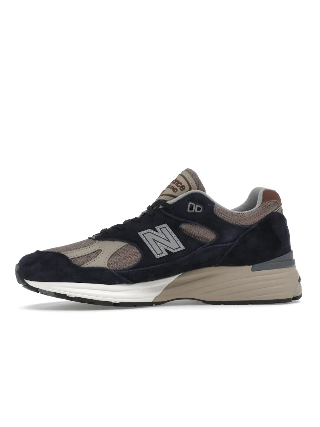 Мужские кроссовки Lifestyle New Balance 991v2, After Midnight/Sepia Tint/Plaza Taupe/Mink — изображение 3 из 4