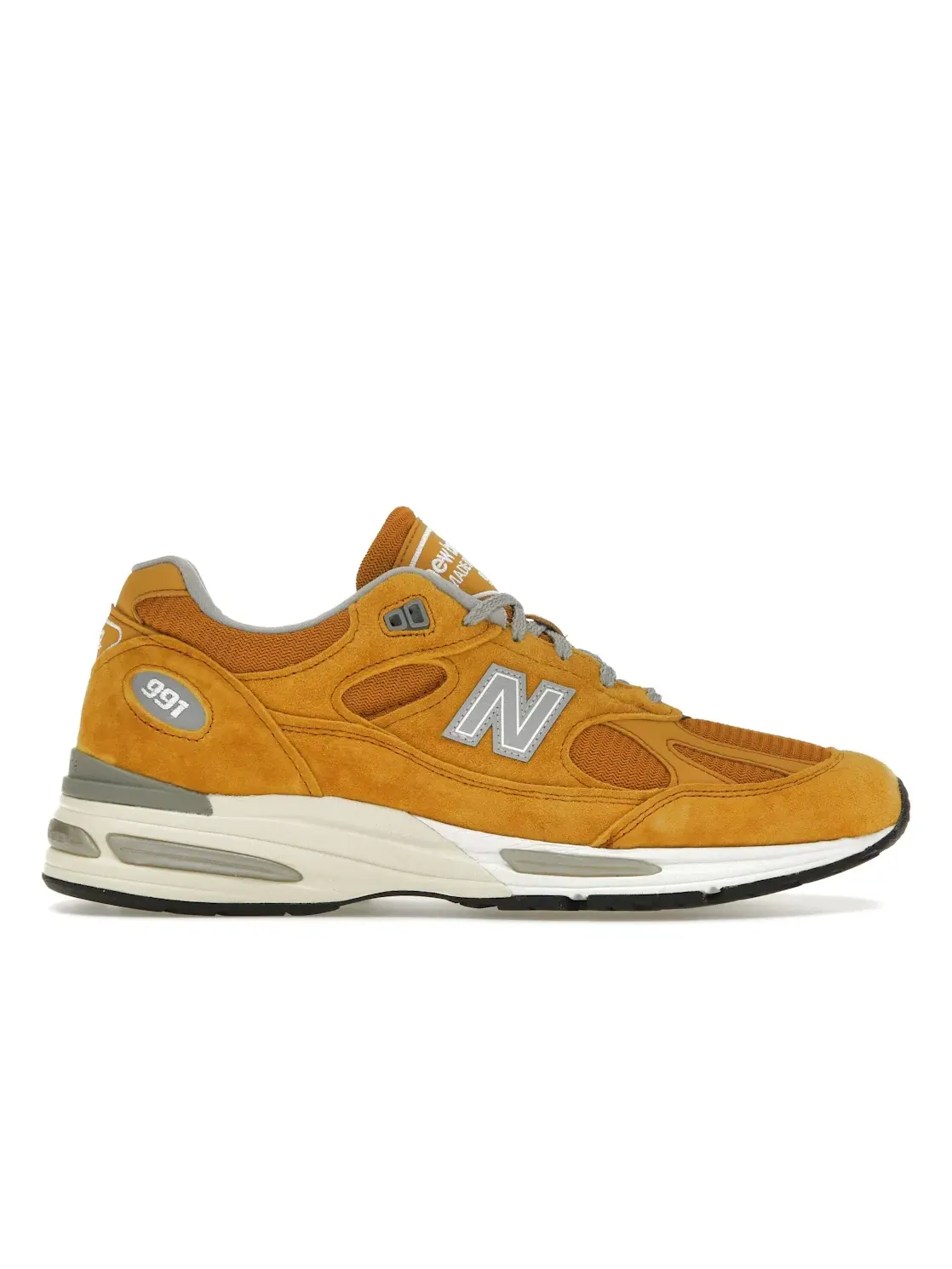 Мужские кроссовки Lifestyle New Balance 991v2 Brights Revival Pack Yellow — изображение 1 из 4, желтый/серебристый