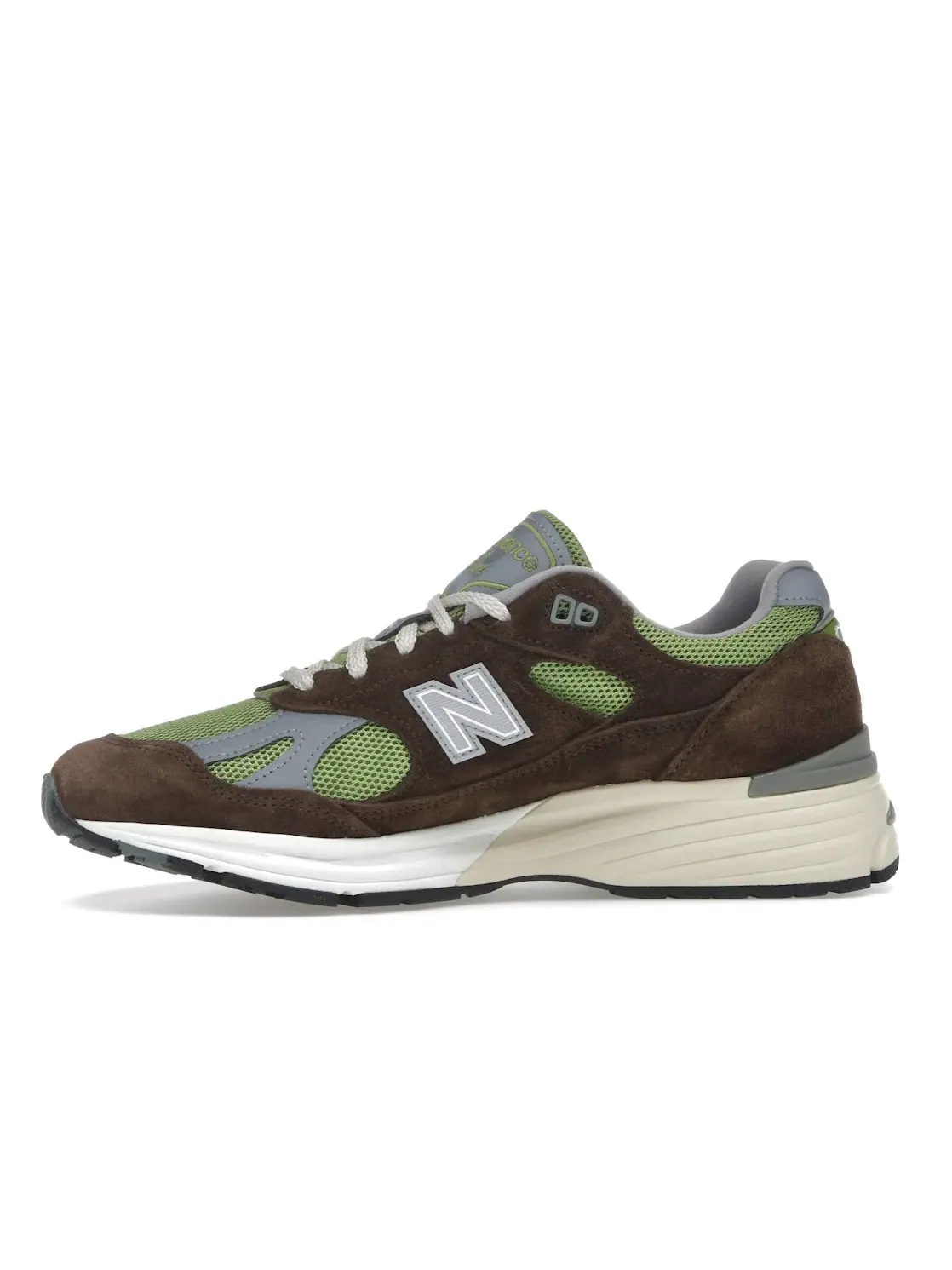 Мужские кроссовки с коллаборацией Danielle Cathari x Kith New Balance 991v2 MiUK — изображение 3 из 4, коричневый