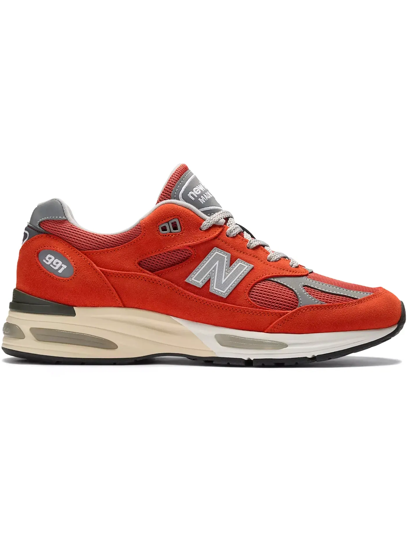 Мужские кроссовки Lifestyle New Balance 991v2, Grenadine/Fire Whirl — изображение 1 из 1