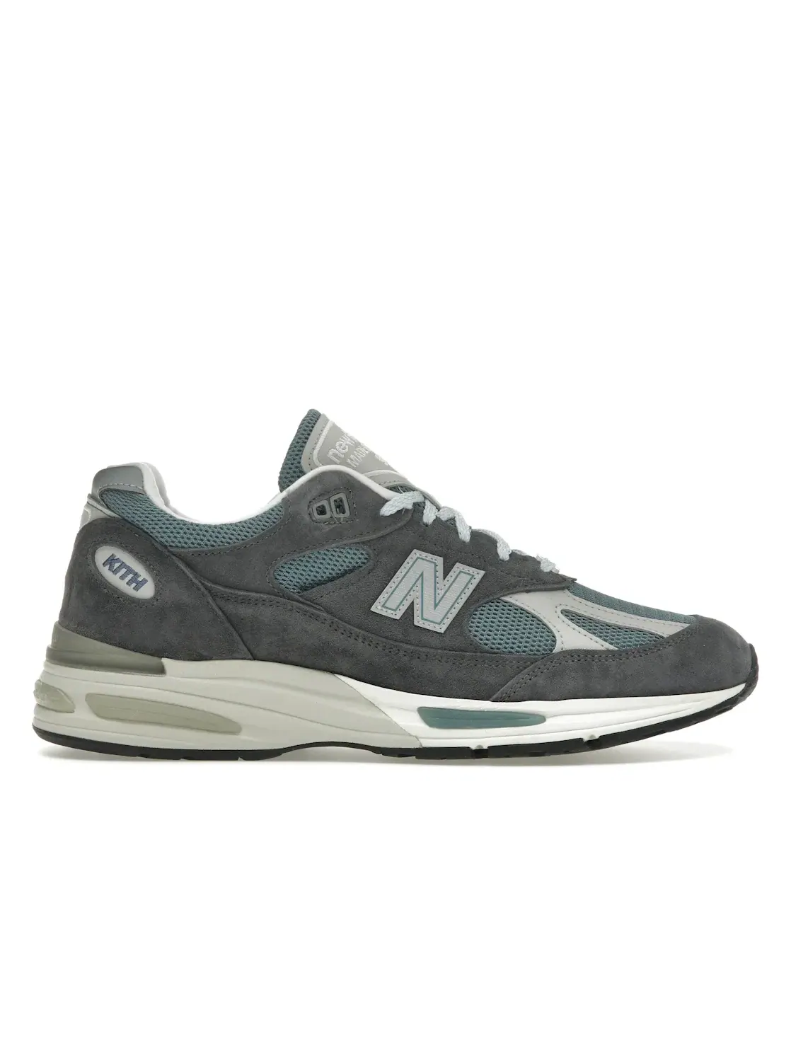 Мужские кроссовки Lifestyle New Balance 991v2 MiUK Kith Osaka Pack, Asphalt/Lead/Oyster Mushroom — изображение 1 из 4