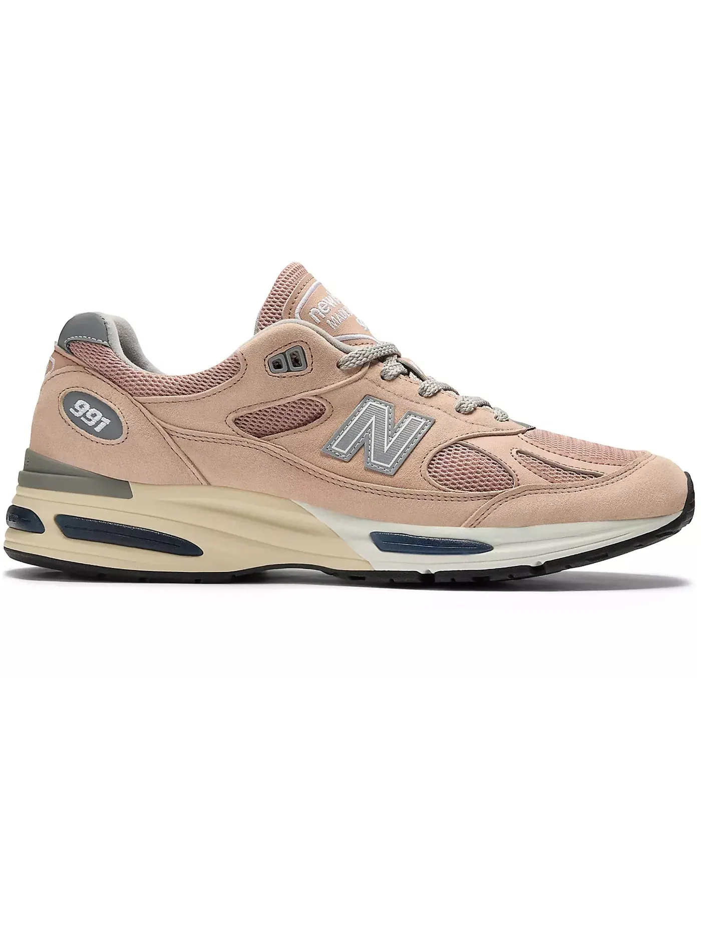 Мужские кроссовки Lifestyle New Balance 991v2 — изображение 1 из 1, розовый/серебристый