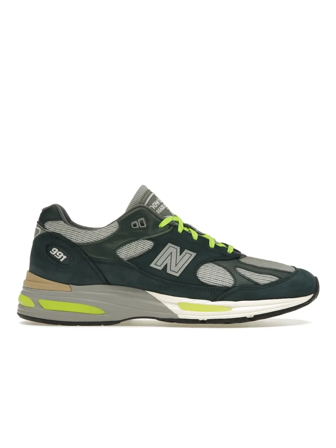 Мужские кроссовки Lifestyle New Balance 991v2 Patta — изображение 1 из 4, зеленый