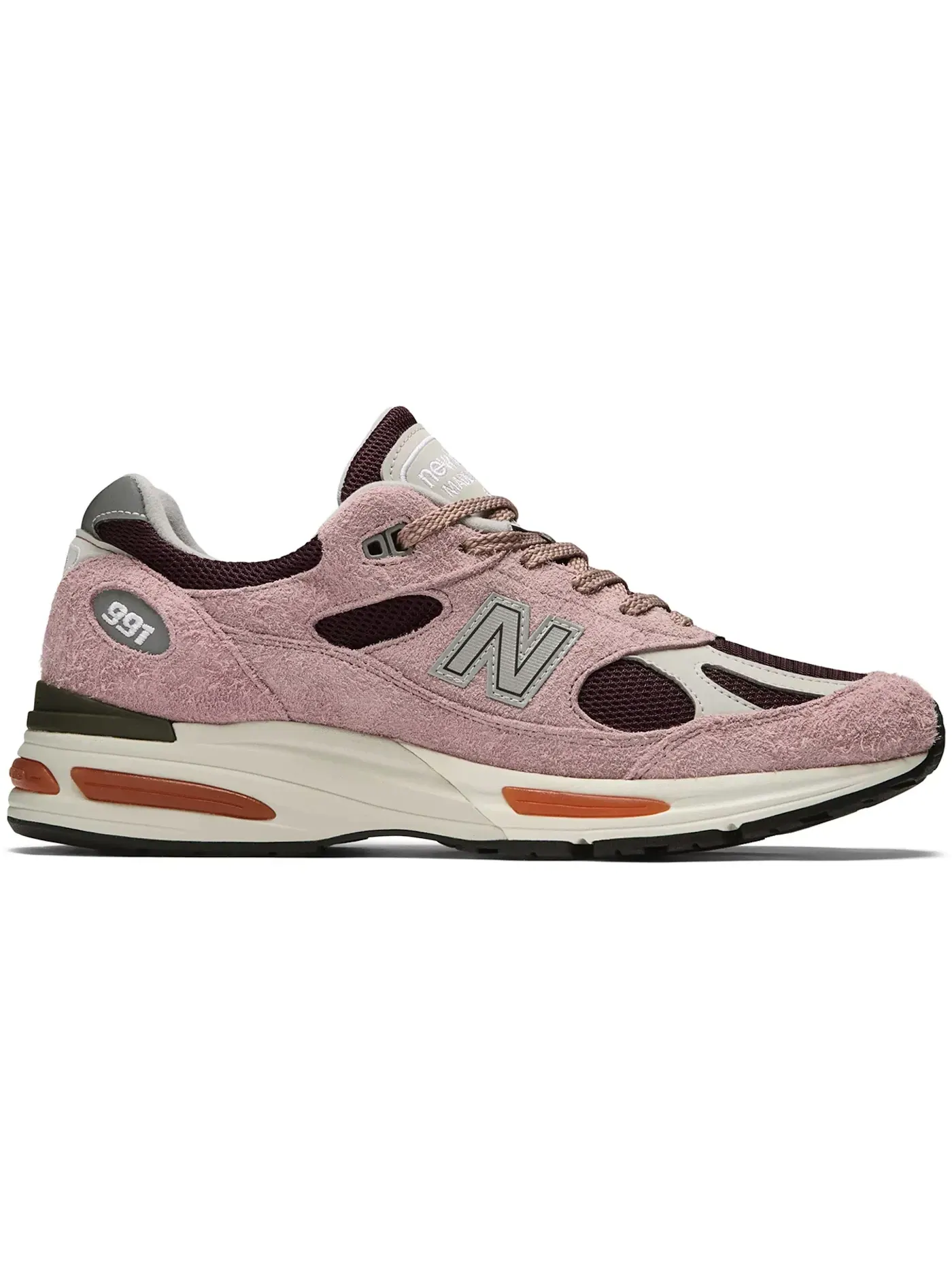Мужские кроссовки Lifestyle New Balance 991v2 New Balance, Deauville Mauve/Fig/Oyster Mushroom — изображение 1 из 1