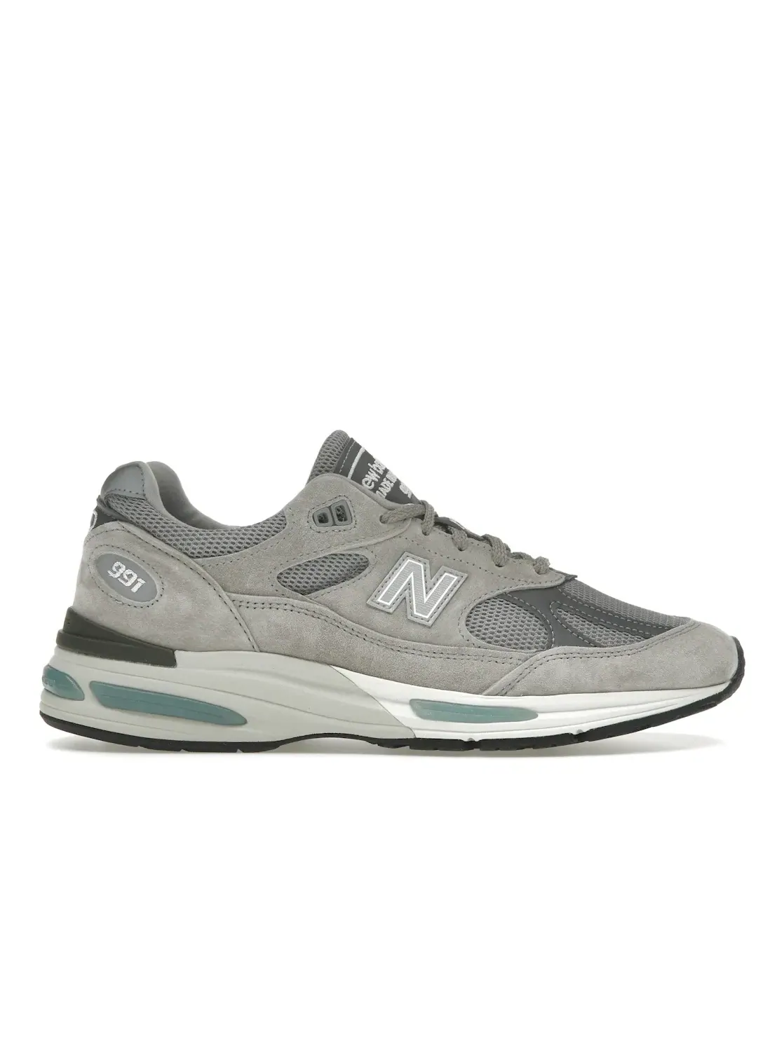 Мужские кроссовки Lifestyle с замшевым верхом New Balance 991v2 — изображение 1 из 3, серебристый