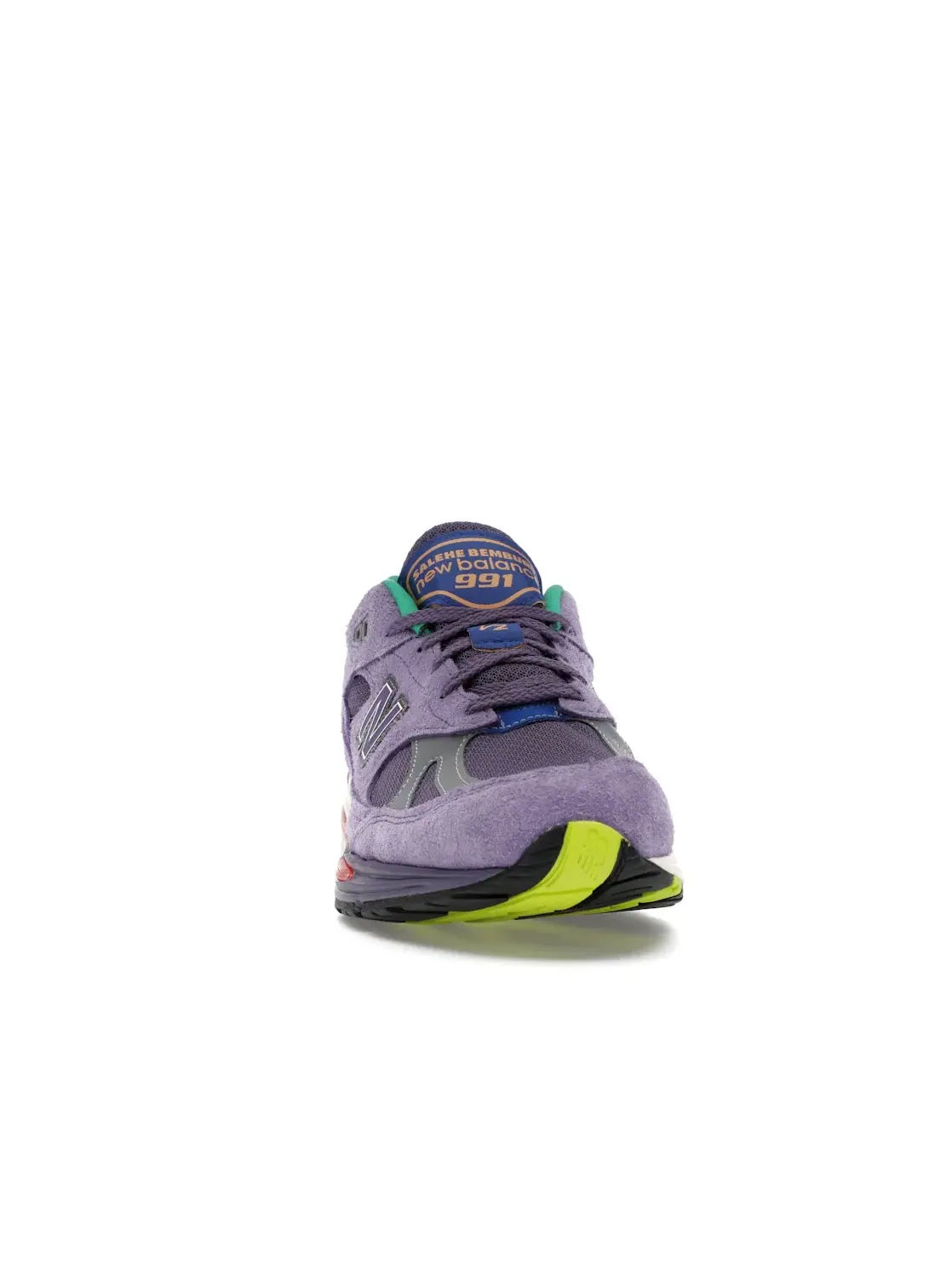 Мужские кроссовки с цветным дизайном New Balance 991v2 — изображение 2 из 4, фиолетовый/фиолетовый
