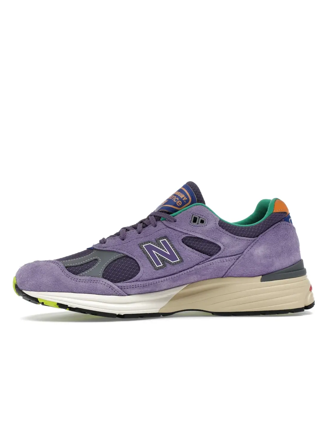 Мужские кроссовки с цветным дизайном New Balance 991v2 — изображение 3 из 4, фиолетовый/фиолетовый