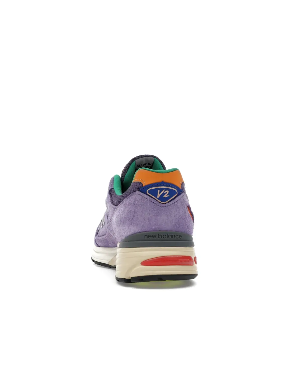 Мужские кроссовки с цветным дизайном New Balance 991v2 — изображение 4 из 4, фиолетовый/фиолетовый