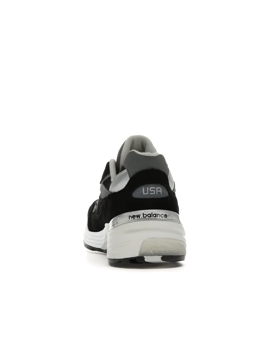 Мужские кроссовки с замшевым верхом New Balance 992 — изображение 4 из 4, черный/серый