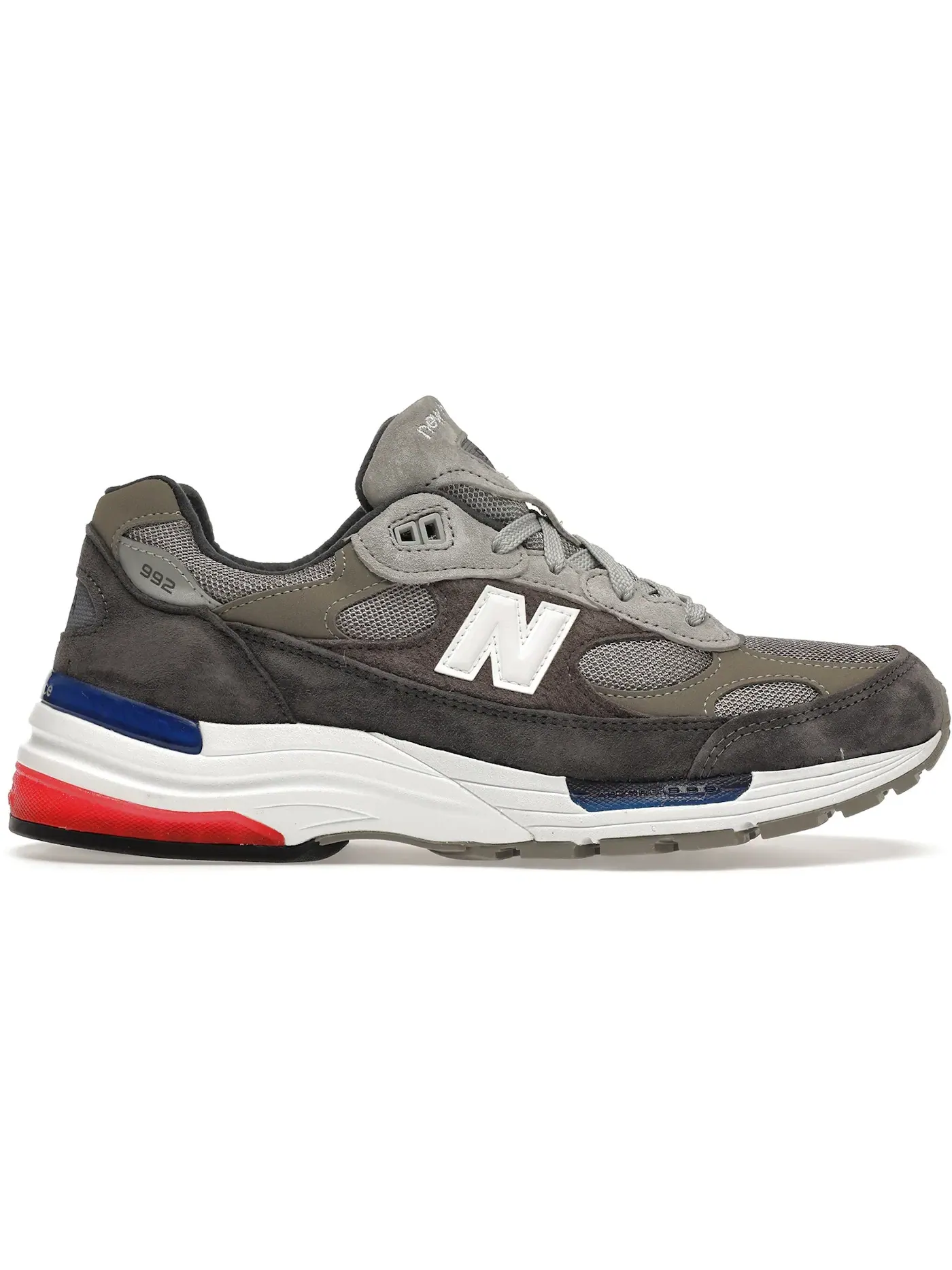 Мужские кроссовки Lifestyle New Balance 992 — изображение 1 из 1, серый/синий-красный