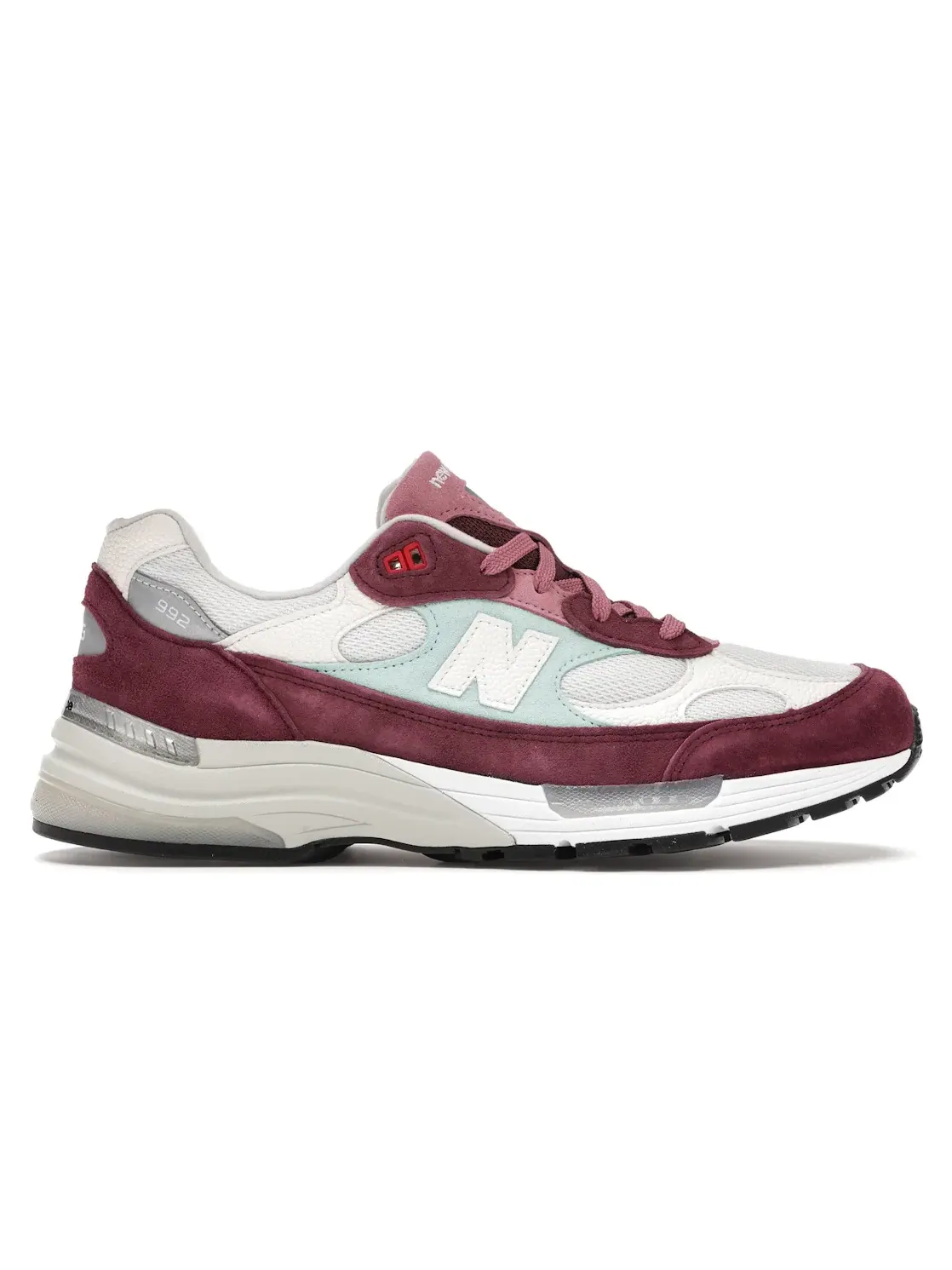 Мужские кроссовки Lifestyle с принтом New Balance 992 — изображение 1 из 4, бордовый/белый