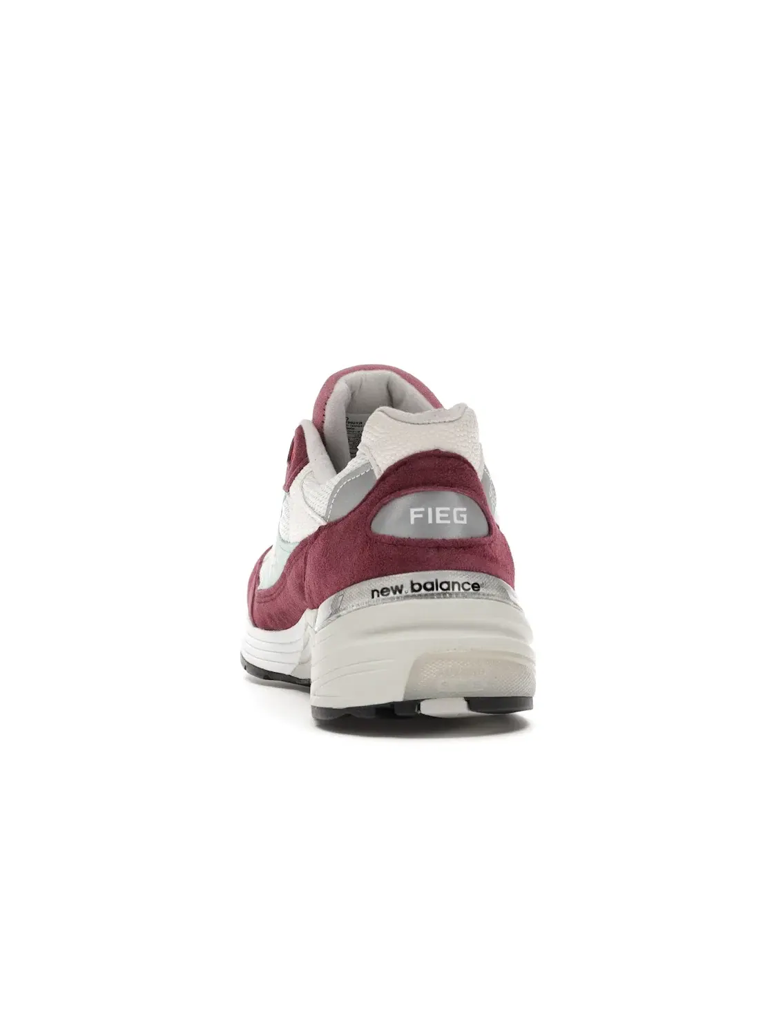 Мужские кроссовки Lifestyle с принтом New Balance 992 — изображение 4 из 4, бордовый/белый